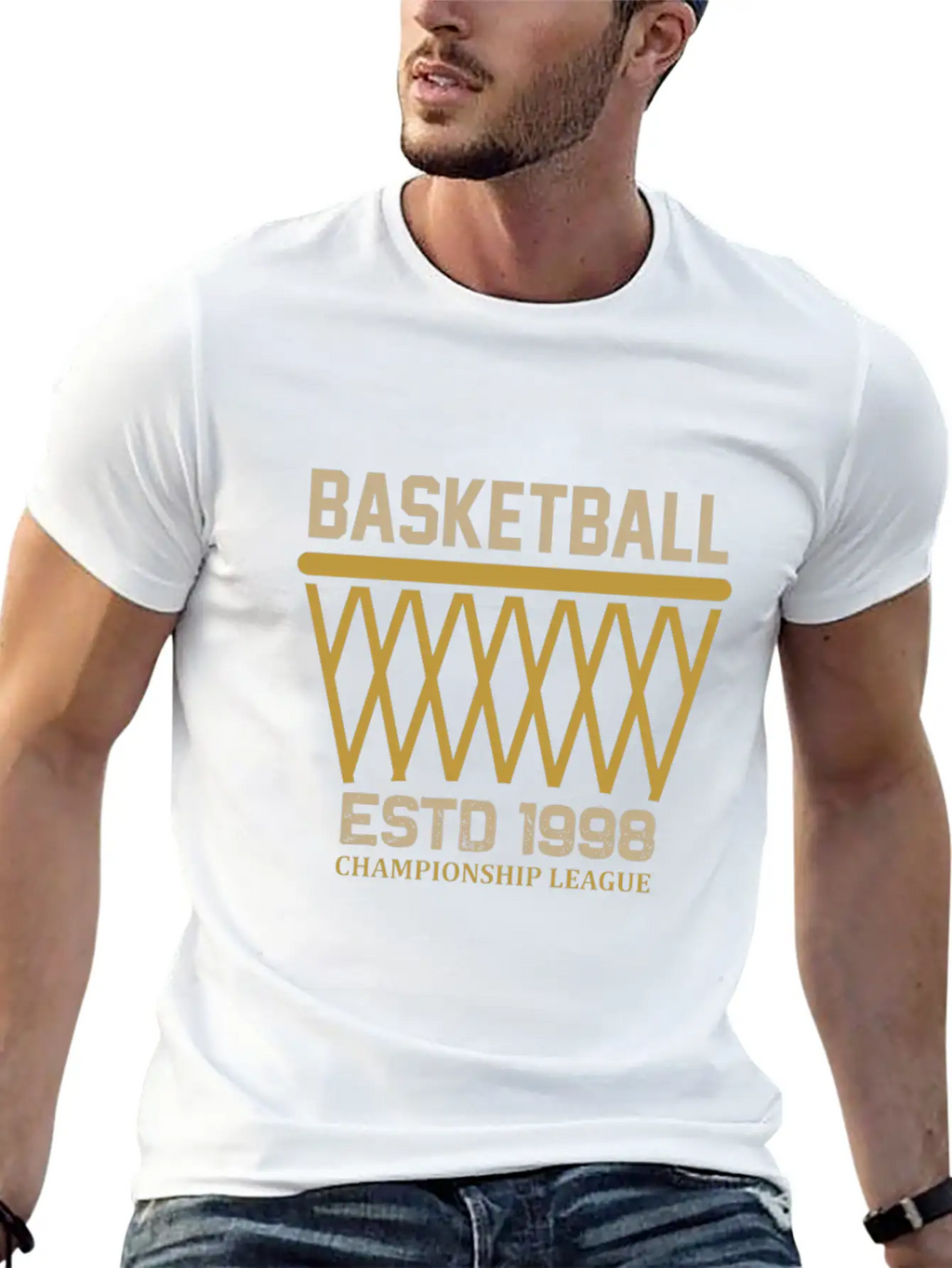 Basketball Championship League Unisex Casual T-Shirt – Clean Design For Daily Comfort
