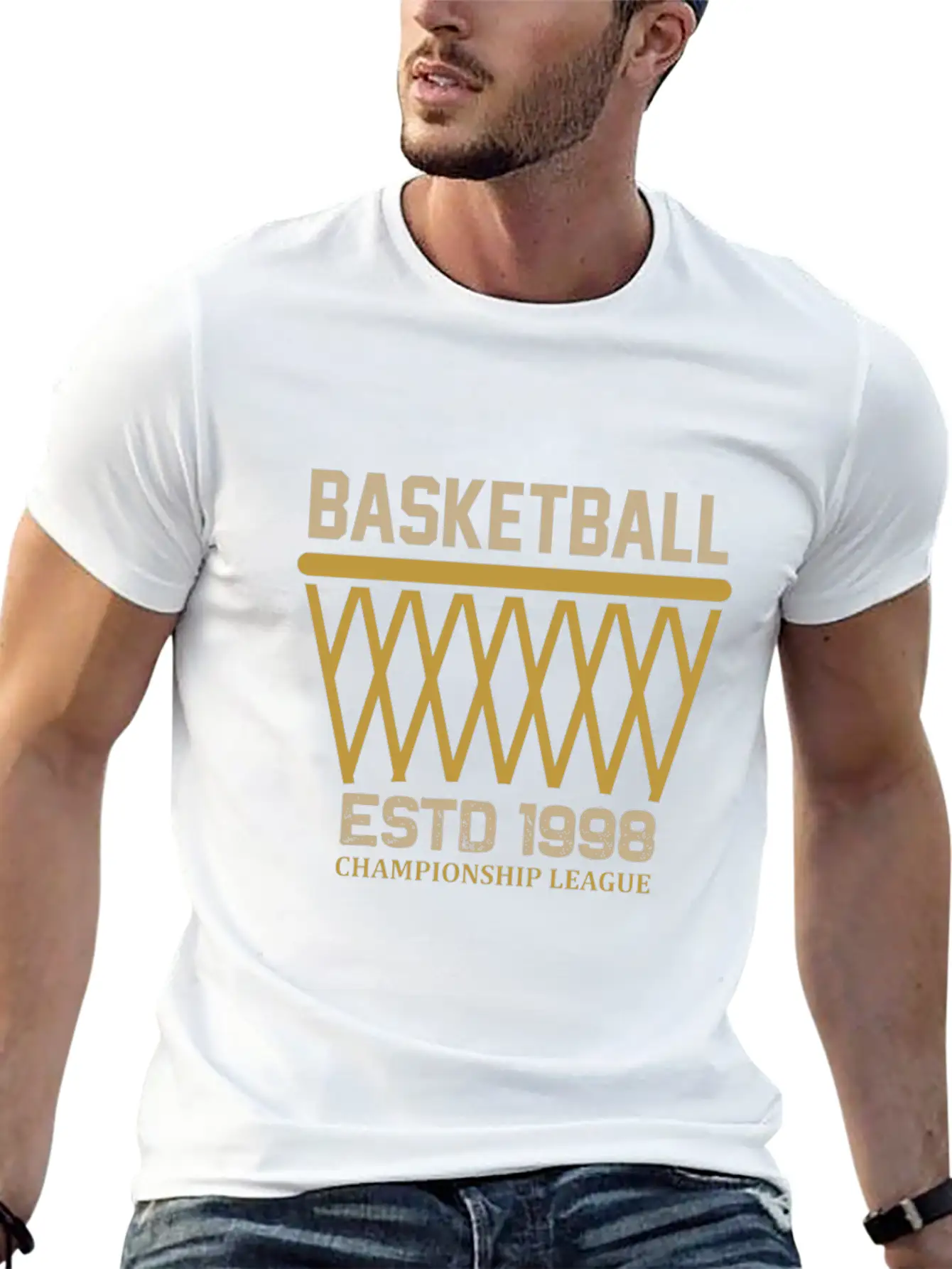 Basketball Championship League Unisex Casual T-Shirt – Clean Design For Daily Comfort