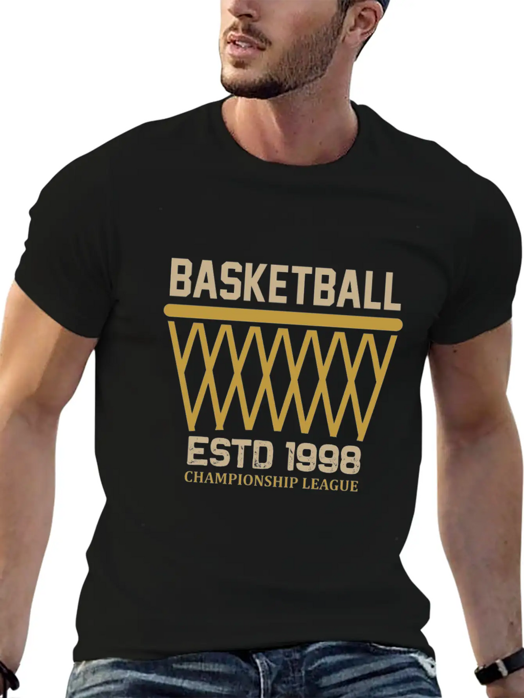 Basketball Championship League Unisex Casual T-Shirt – Clean Design For Daily Comfort