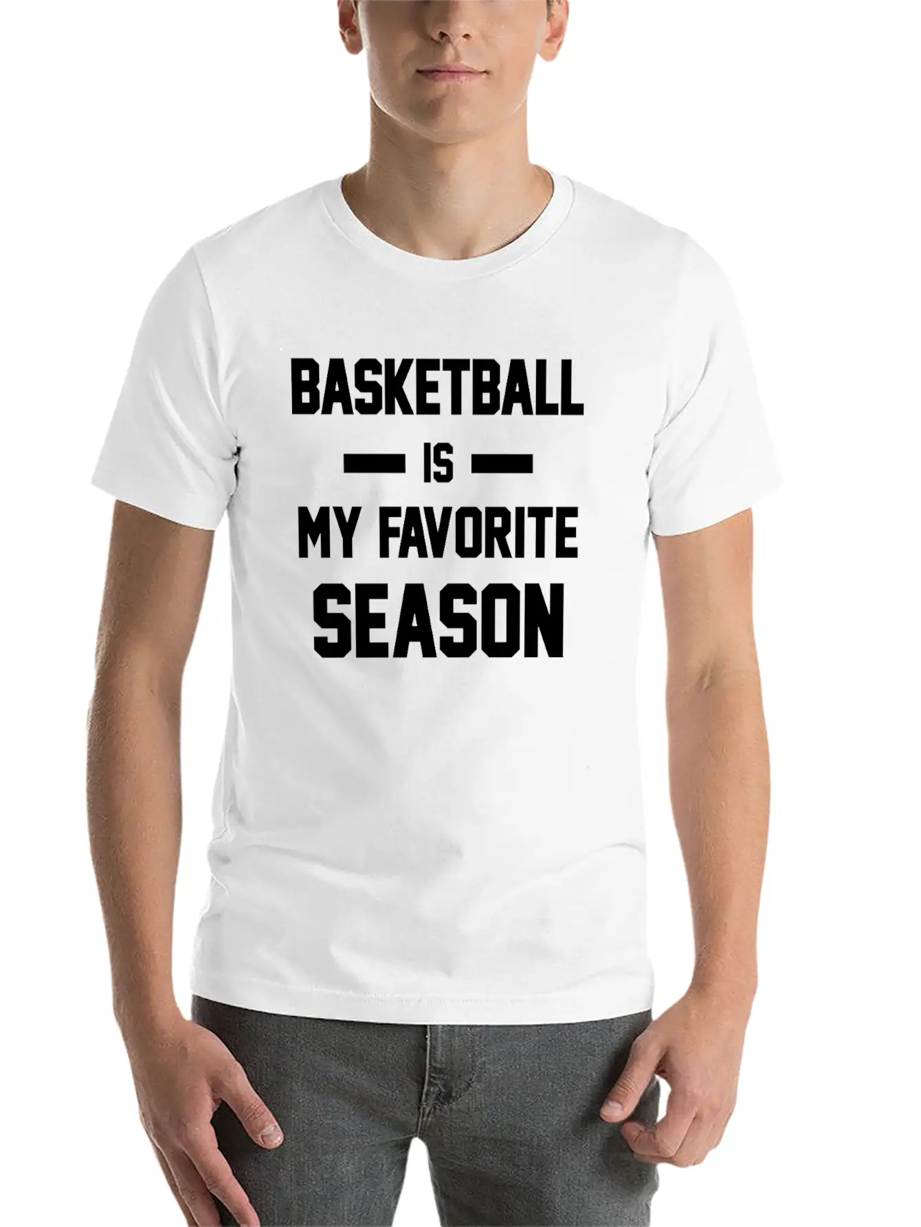 Basketball Is My Favorite Season Unisex Casual T-Shirt – Clean Design For Daily Comfort