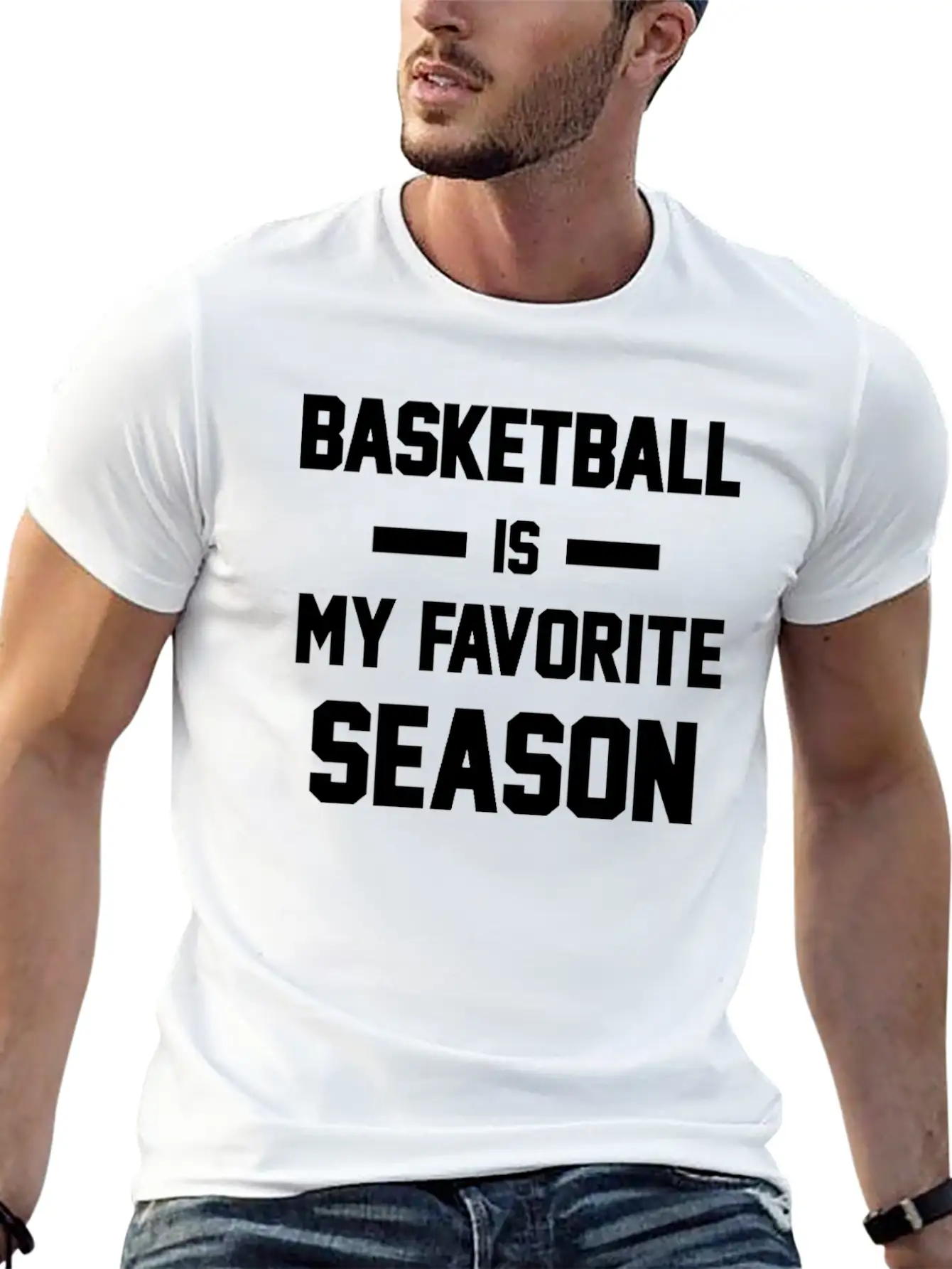 Basketball Is My Favorite Season Unisex Casual T-Shirt – Clean Design For Daily Comfort