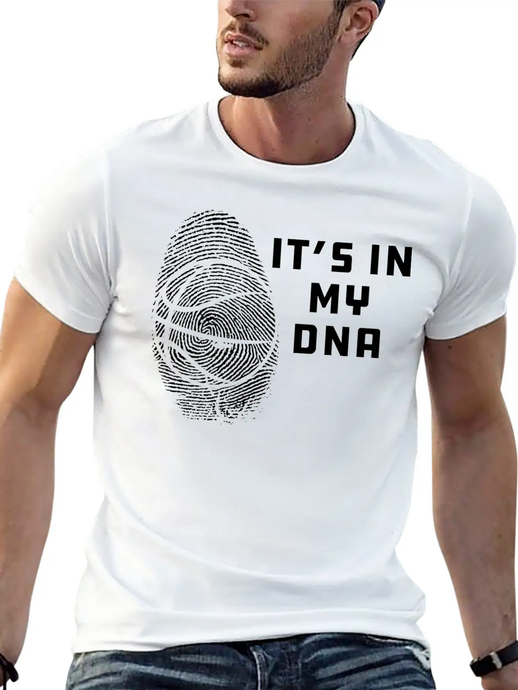 Basketball - It's In My DNA Unisex Casual T-Shirt – Clean Design For Daily Comfort