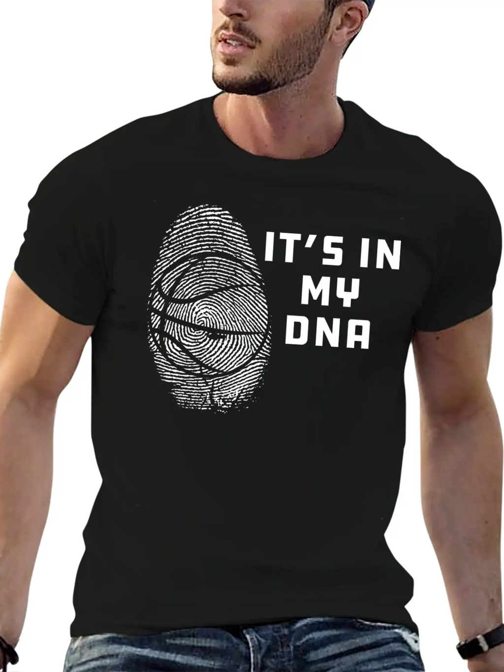 Basketball - It's In My DNA Unisex Casual T-Shirt – Clean Design For Daily Comfort
