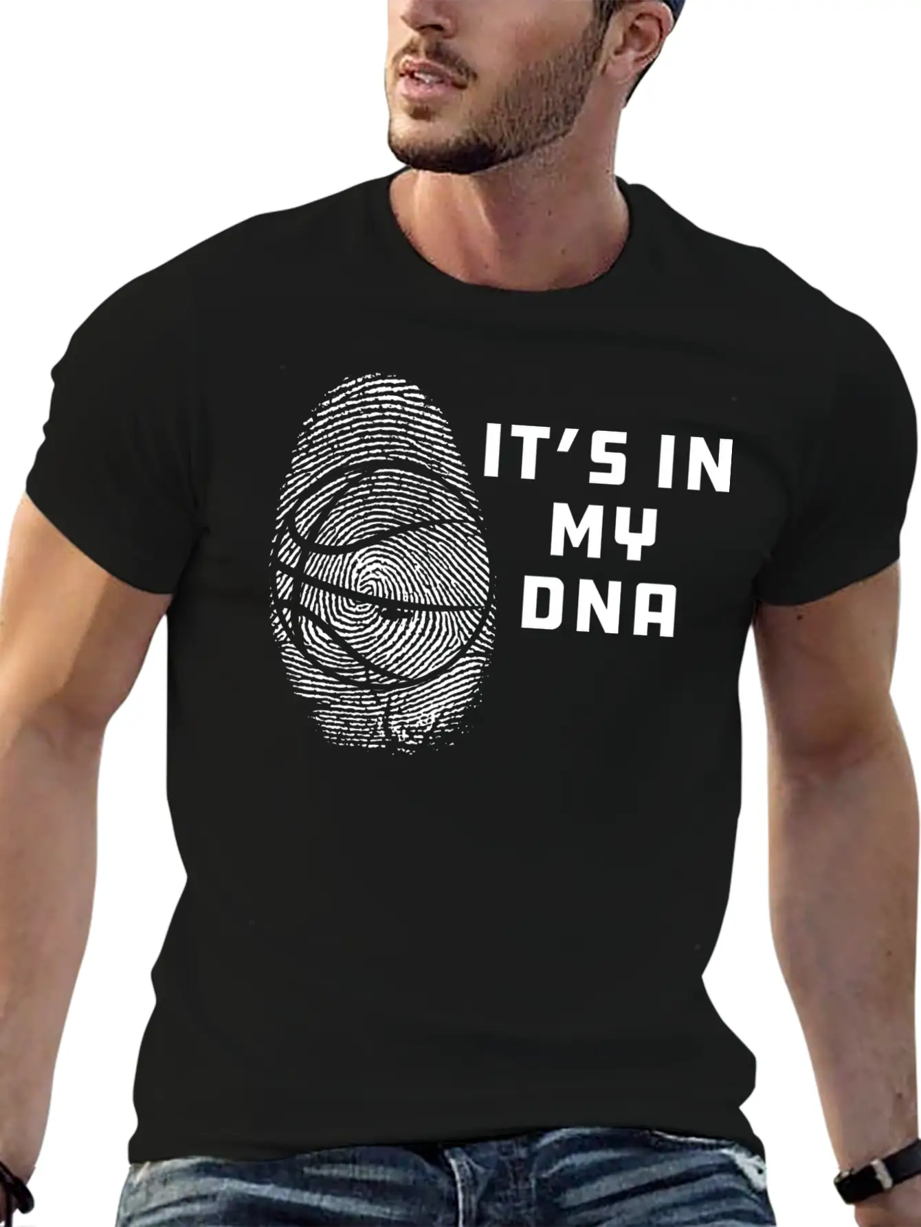 Basketball - It's In My DNA Unisex Casual T-Shirt – Clean Design For Daily Comfort