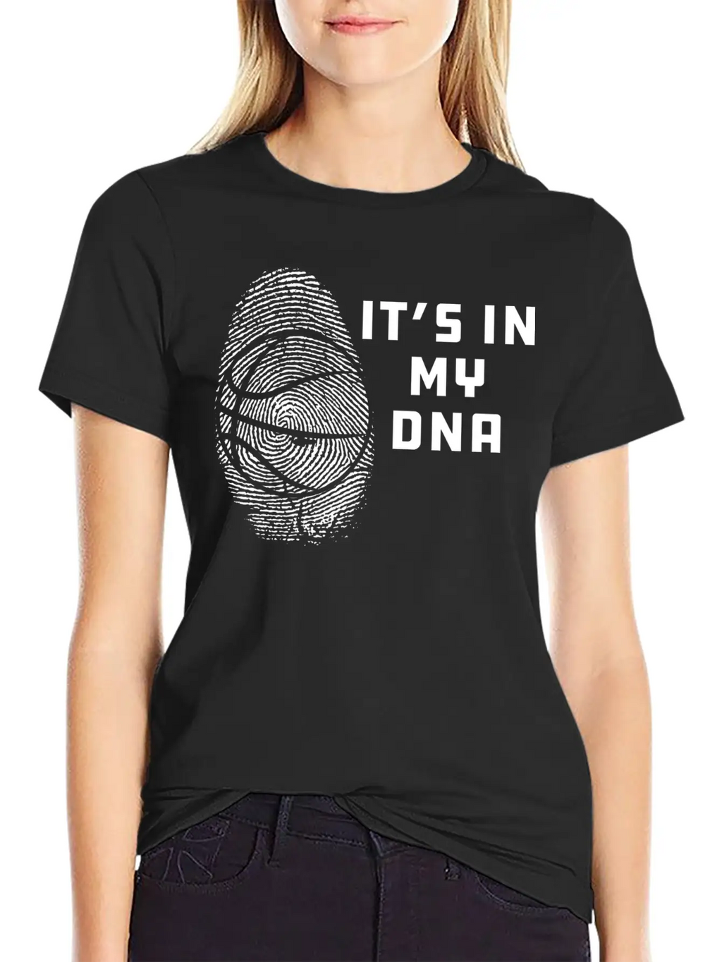 Basketball - It's In My DNA Unisex Casual T-Shirt – Clean Design For Daily Comfort