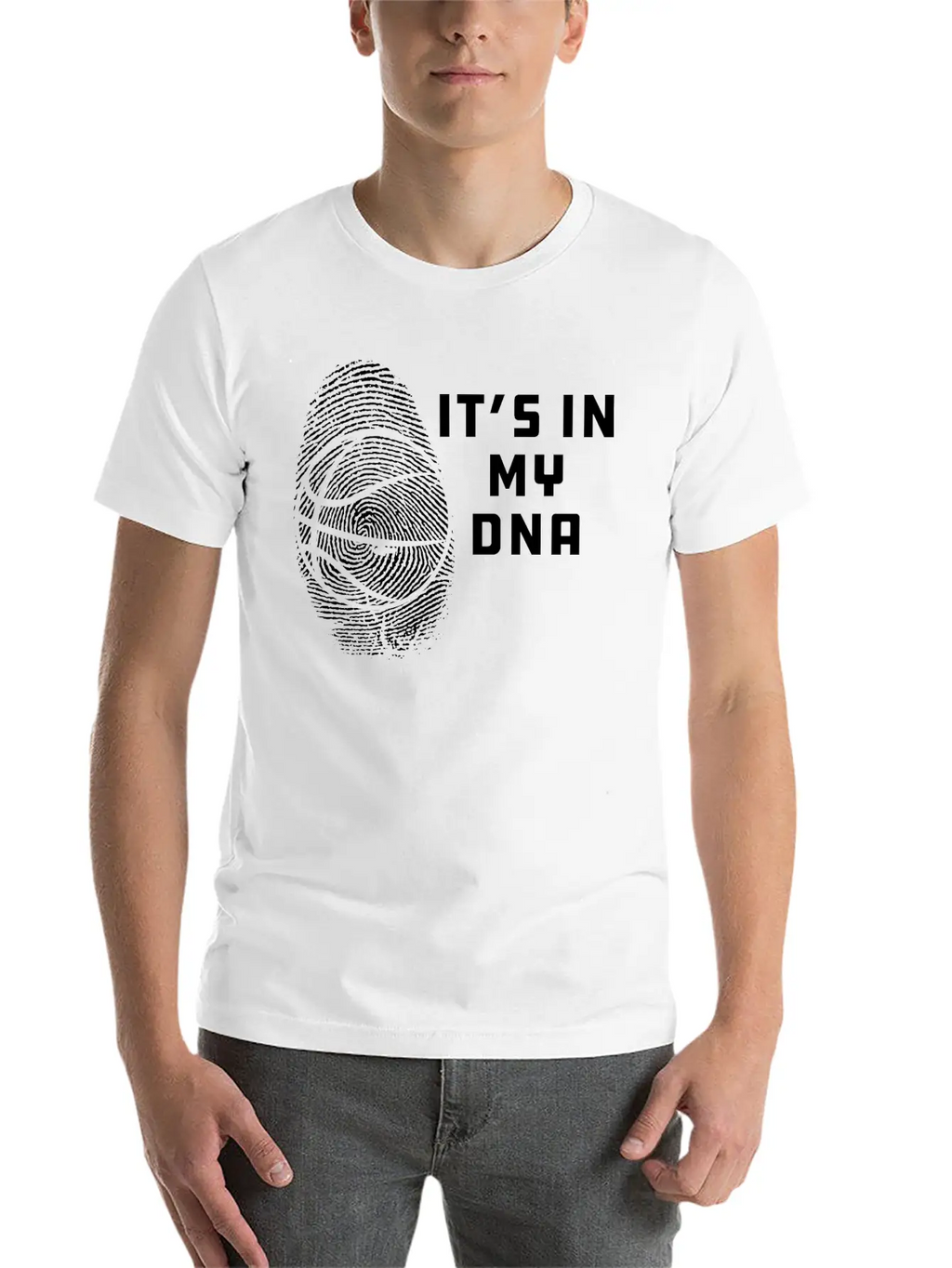 Basketball - It's In My DNA Unisex Casual T-Shirt – Clean Design For Daily Comfort