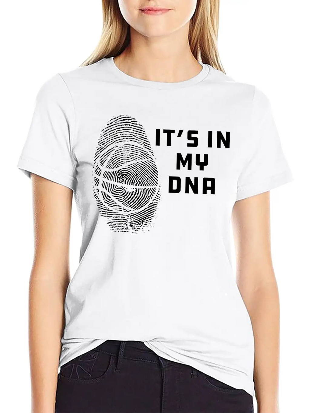 Basketball - It's In My DNA Unisex Casual T-Shirt – Clean Design For Daily Comfort