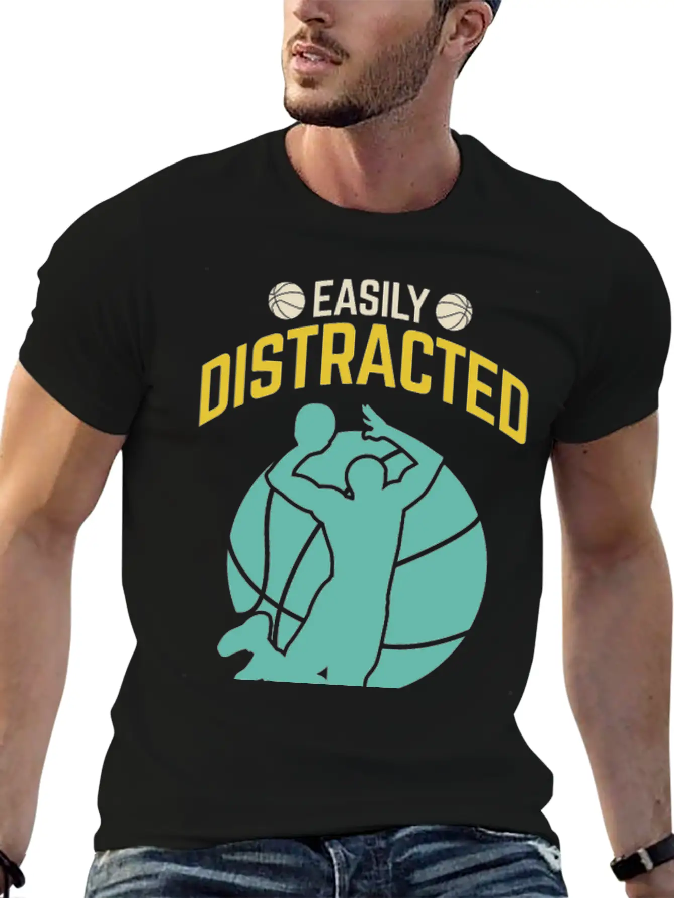 Basketball Player Classic Fit Graphic Tee For Daily Comfort – Unisex Cotton Shirt