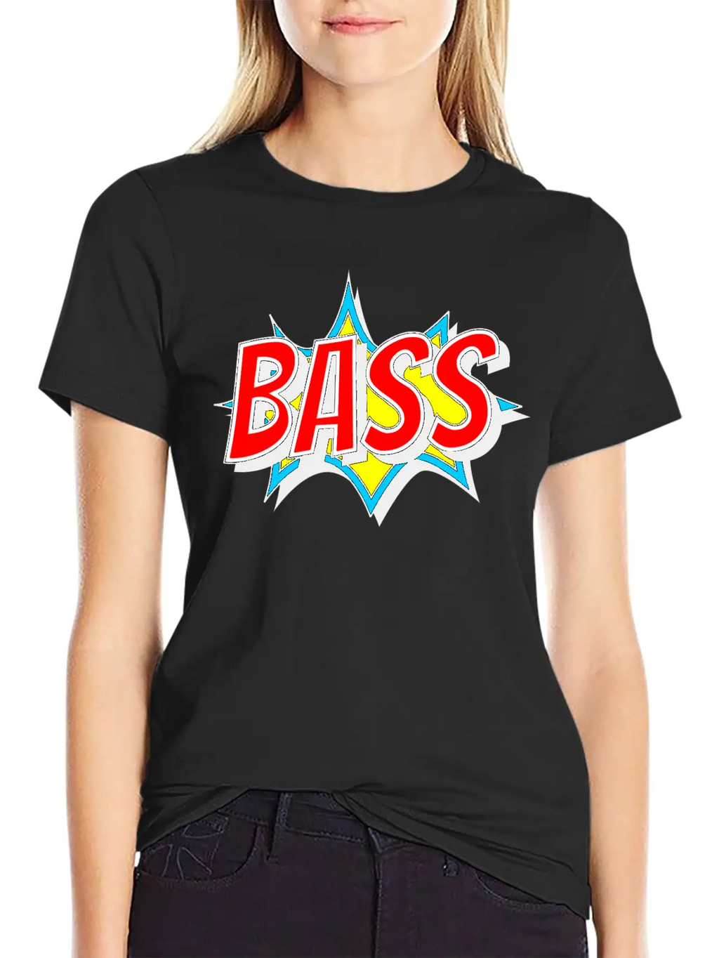 BASS As Comic Bang - Bass Has To Be Loud Unisex Short Sleeve Soft Cotton T-Shirt – Casual Everyday Wear