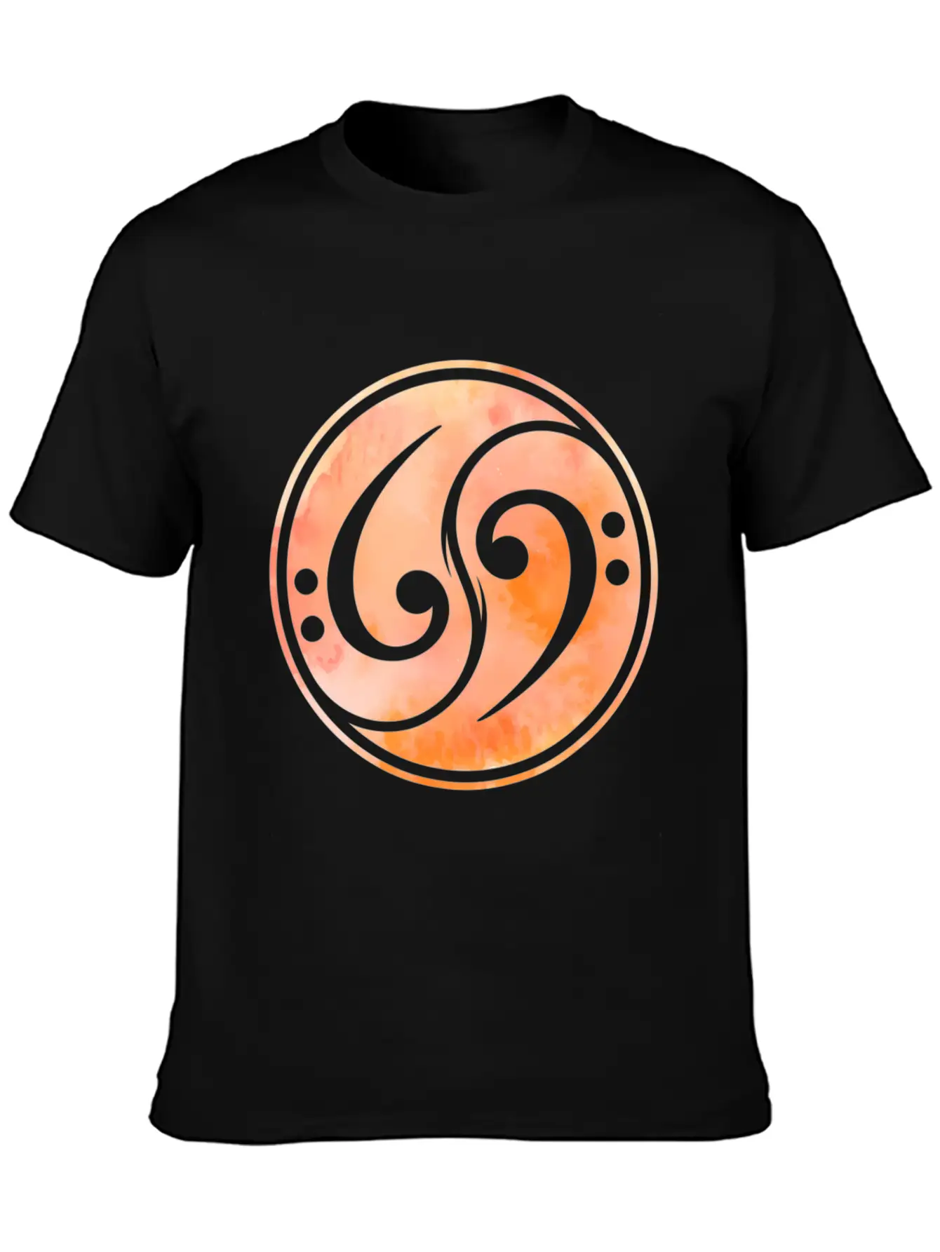 Bass Clef Music Bass Guitar Unisex Casual T-Shirt – Clean Design For Daily Comfort