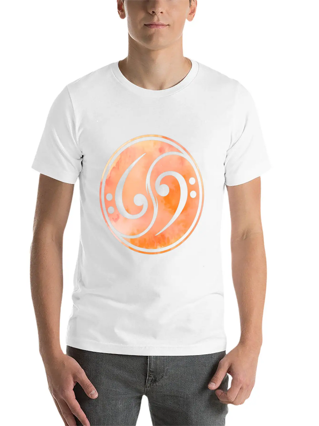 Bass Clef Music Bass Guitar Unisex Casual T-Shirt – Clean Design For Daily Comfort