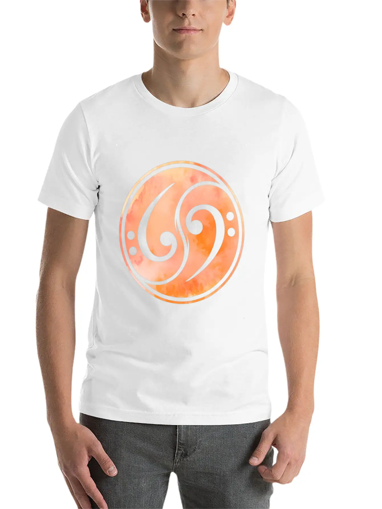 Bass Clef Music Bass Guitar Unisex Casual T-Shirt – Clean Design For Daily Comfort