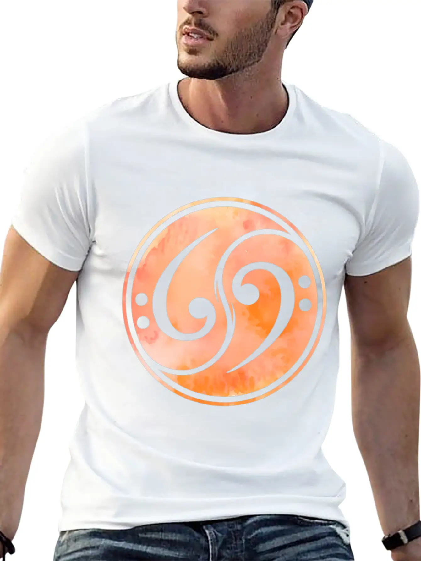Bass Clef Music Bass Guitar Unisex Casual T-Shirt – Clean Design For Daily Comfort