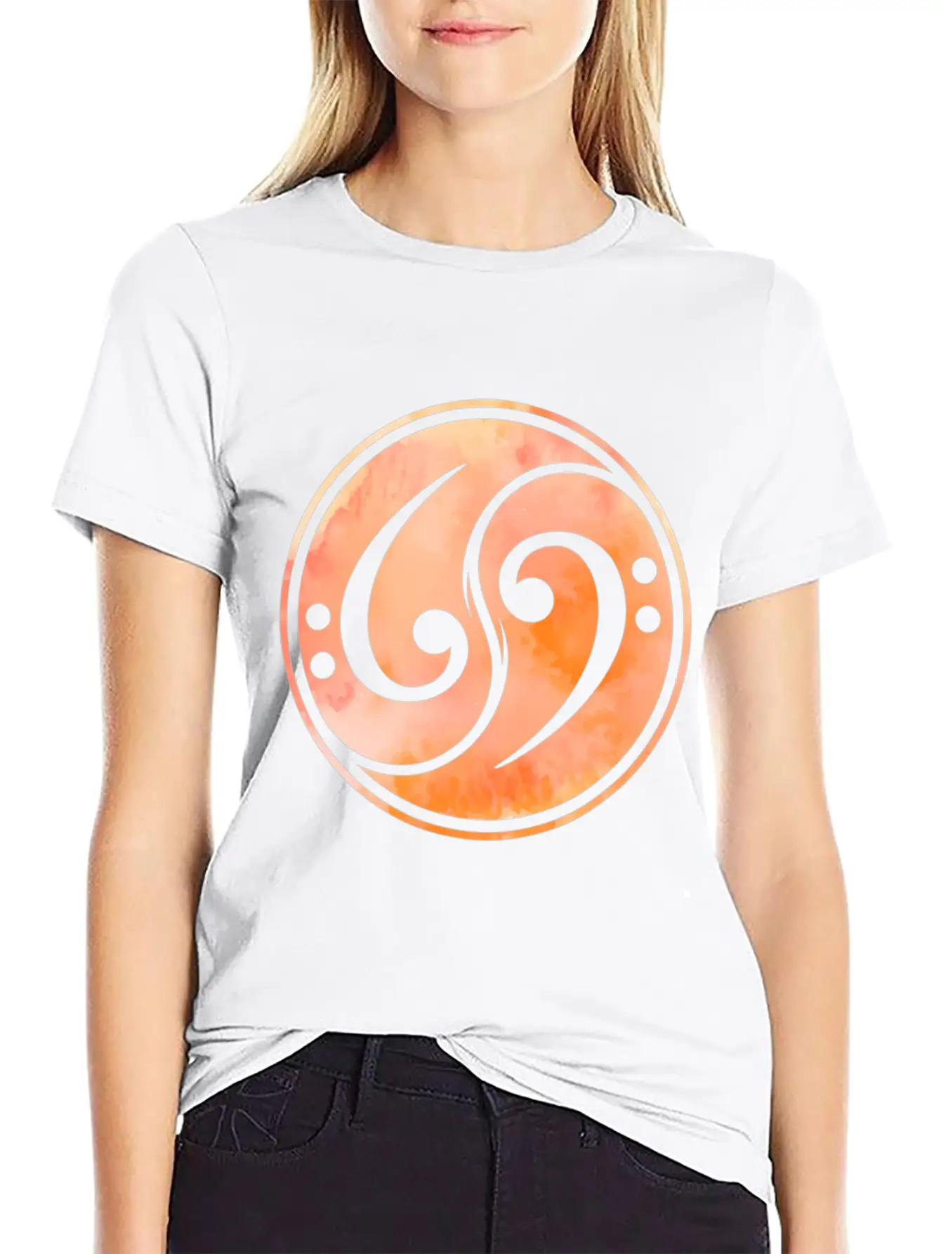 Bass Clef Music Bass Guitar Unisex Casual T-Shirt – Clean Design For Daily Comfort
