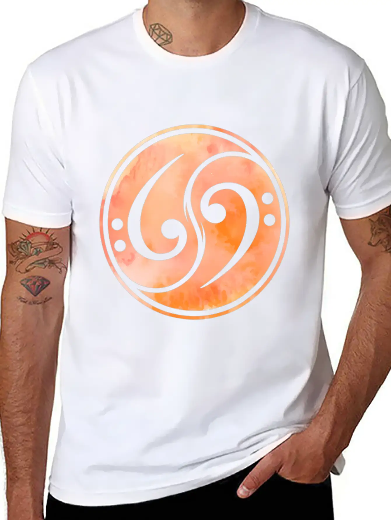 Bass Clef Music Bass Guitar Unisex Casual T-Shirt – Clean Design For Daily Comfort