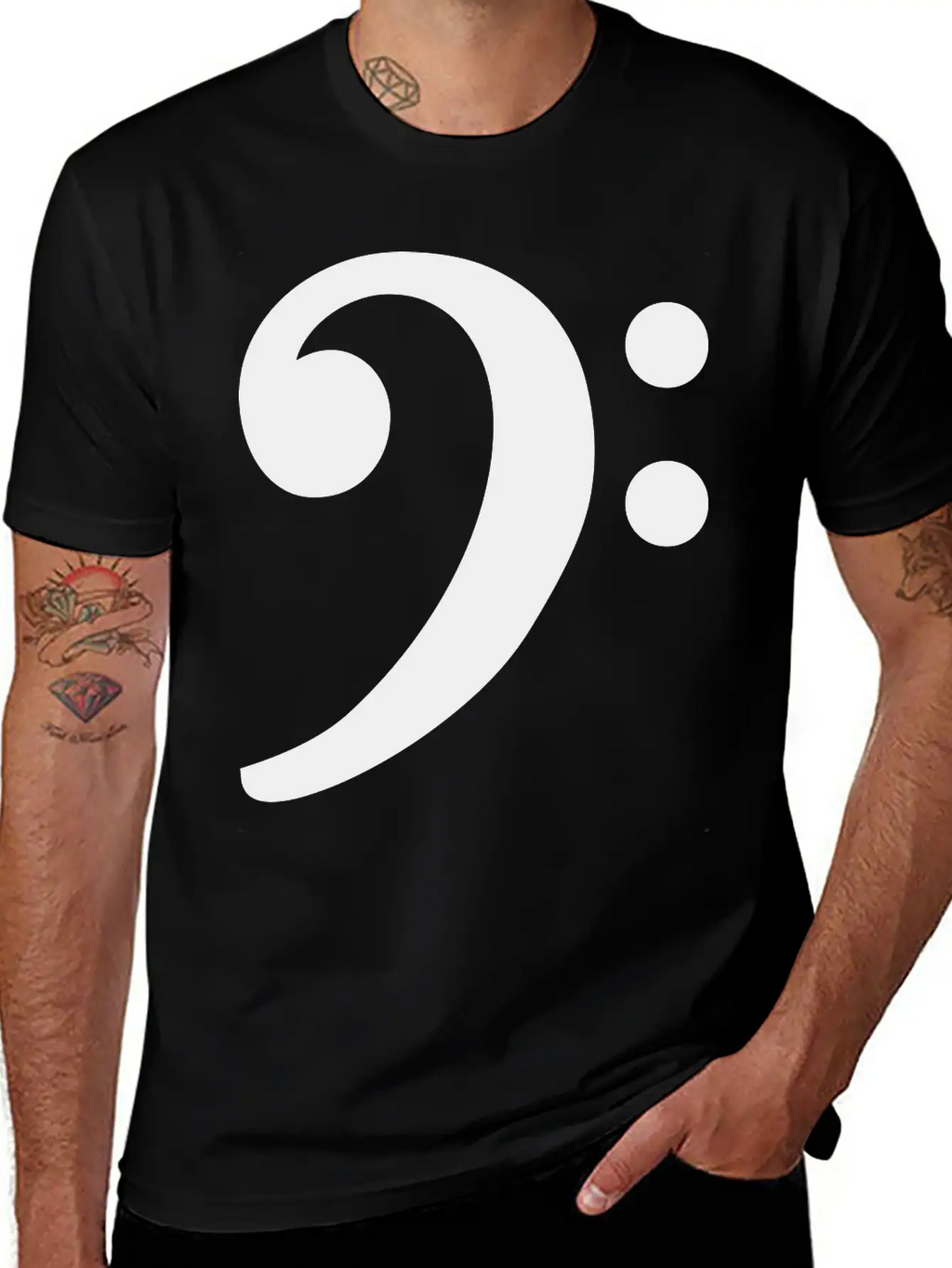 Bass Clef Unisex Casual T-Shirt – Clean Design For Daily Comfort