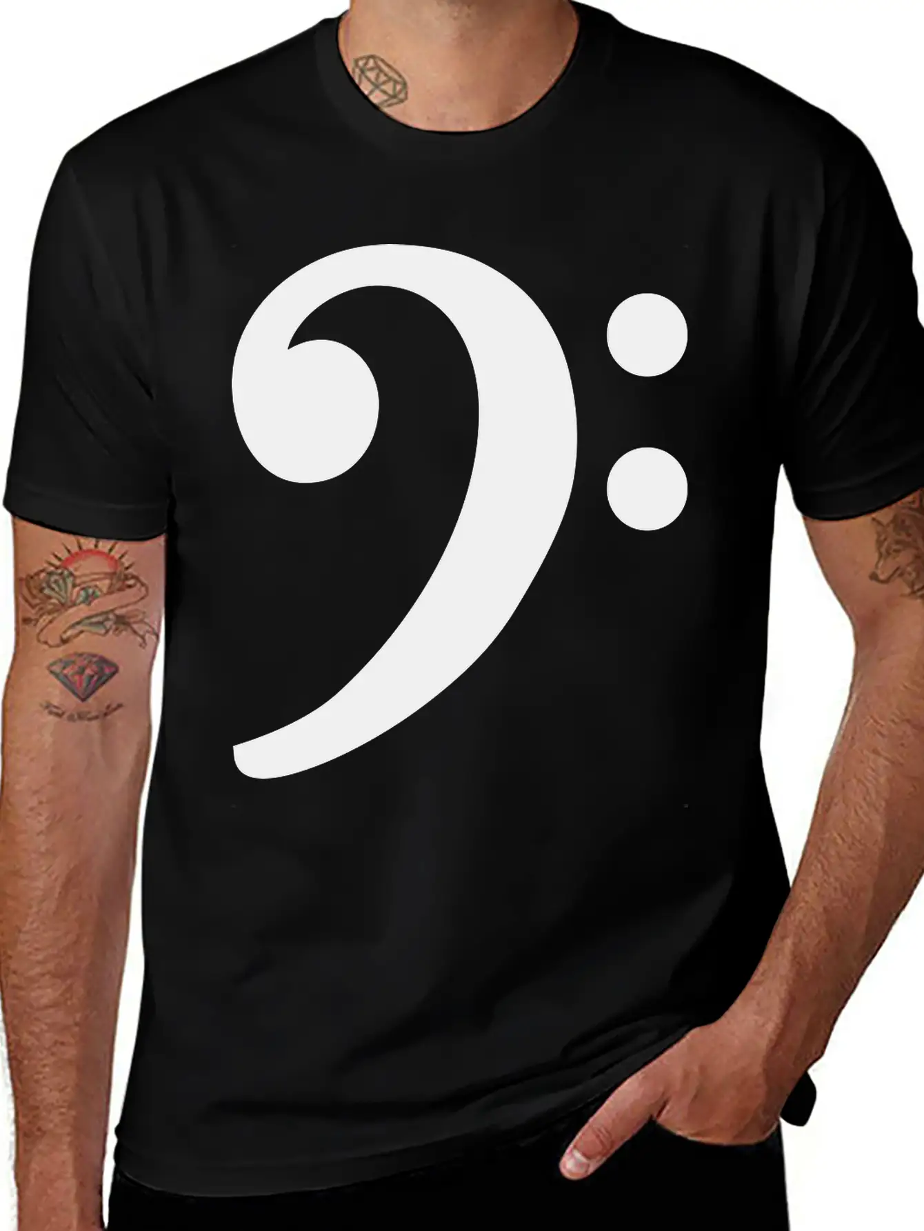 Bass Clef Unisex Casual T-Shirt – Clean Design For Daily Comfort