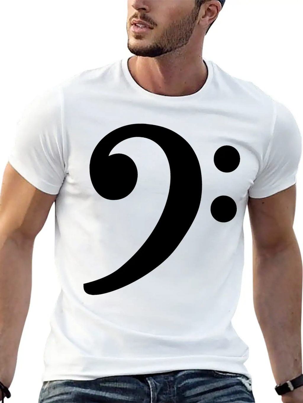 Bass Clef Unisex Casual T-Shirt – Clean Design For Daily Comfort