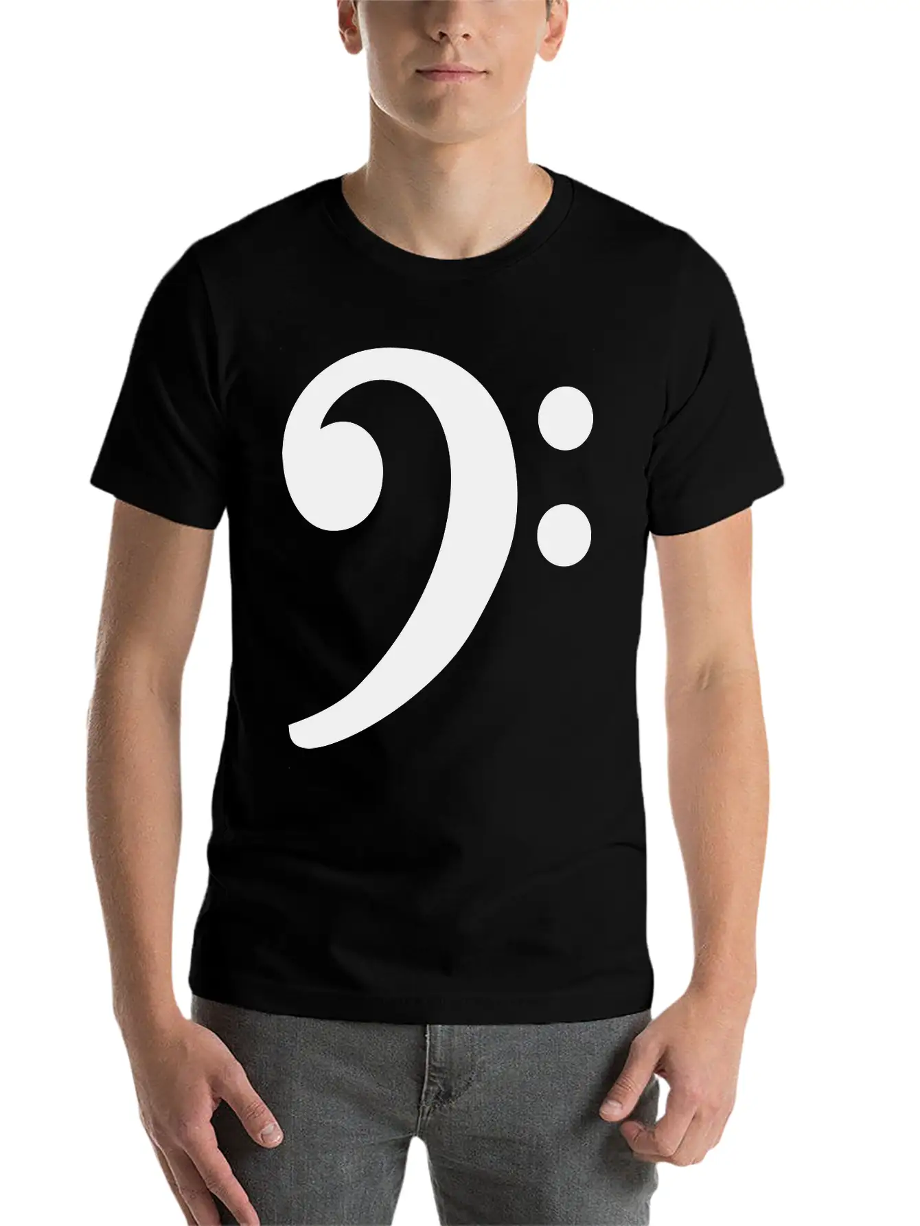 Bass Clef Unisex Casual T-Shirt – Clean Design For Daily Comfort