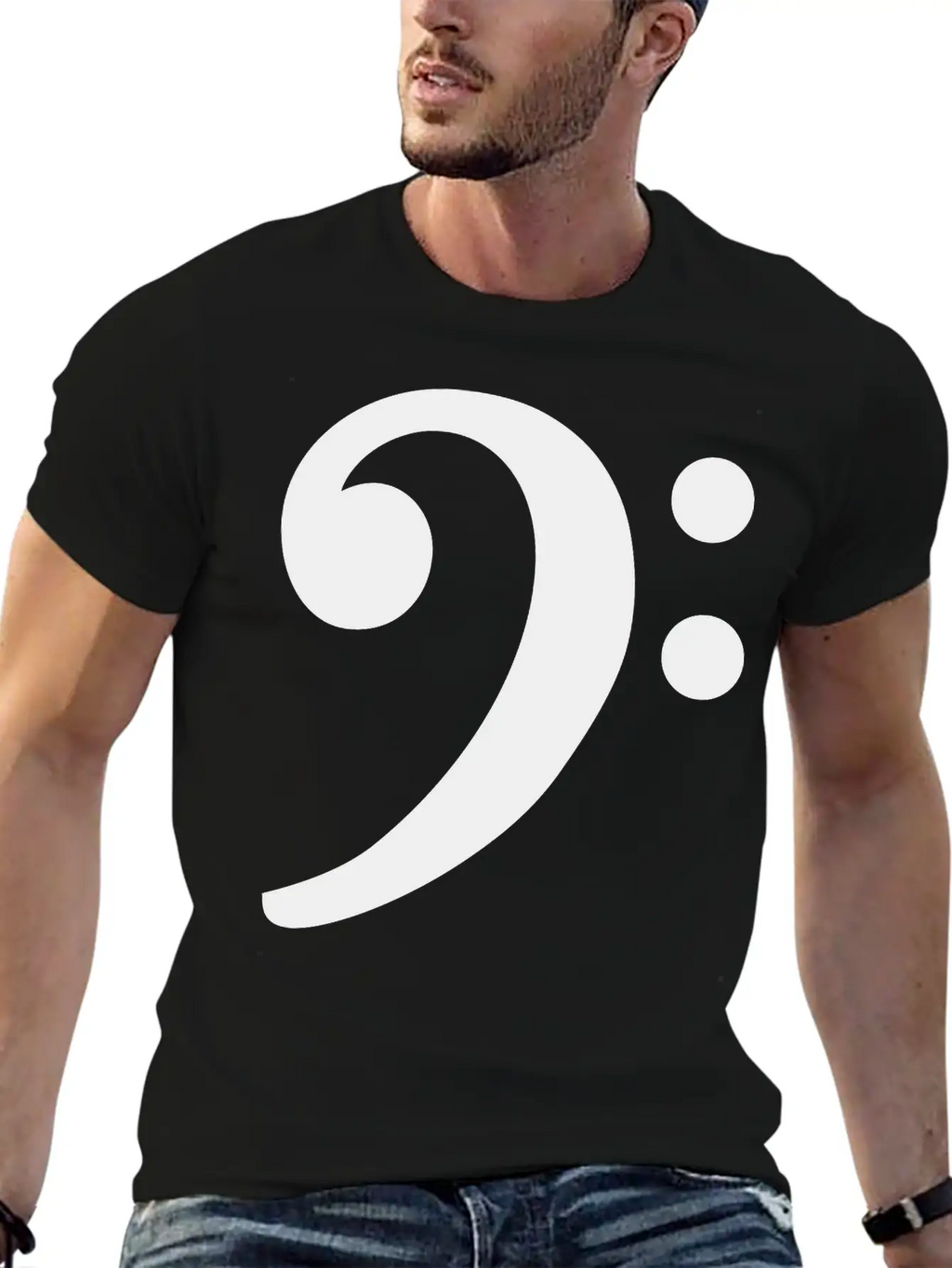 Bass Clef Unisex Casual T-Shirt – Clean Design For Daily Comfort