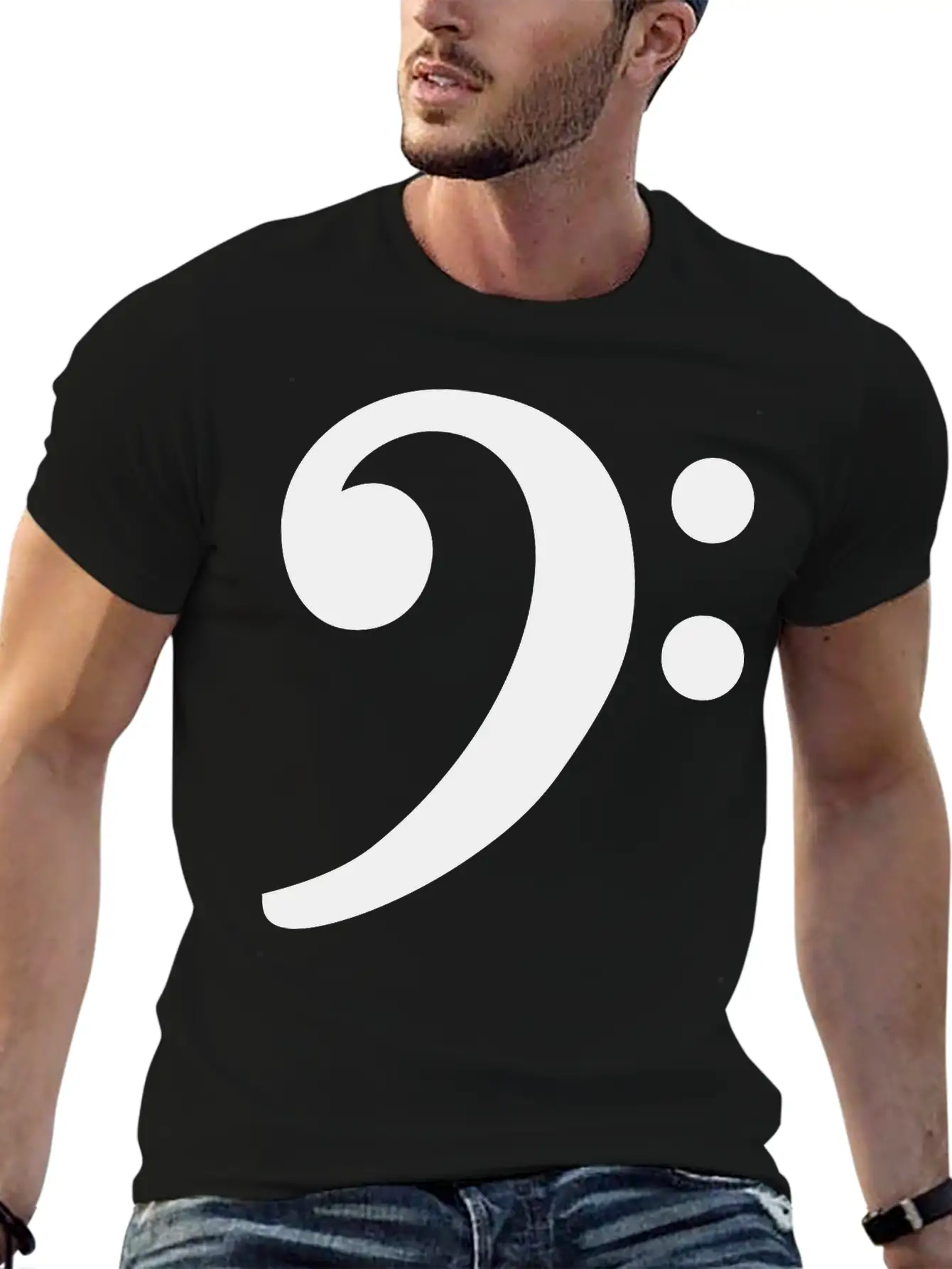 Bass Clef Unisex Casual T-Shirt – Clean Design For Daily Comfort
