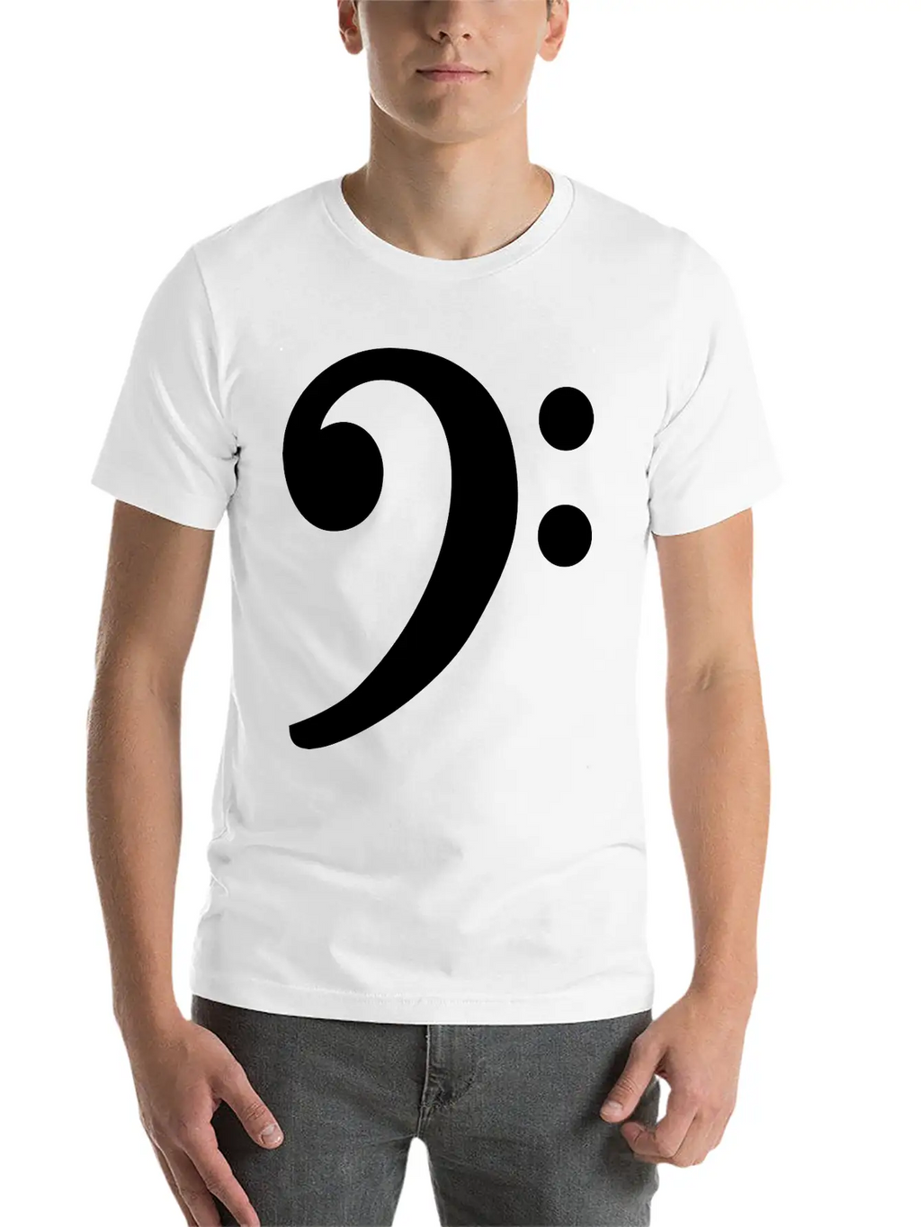 Bass Clef Unisex Casual T-Shirt – Clean Design For Daily Comfort