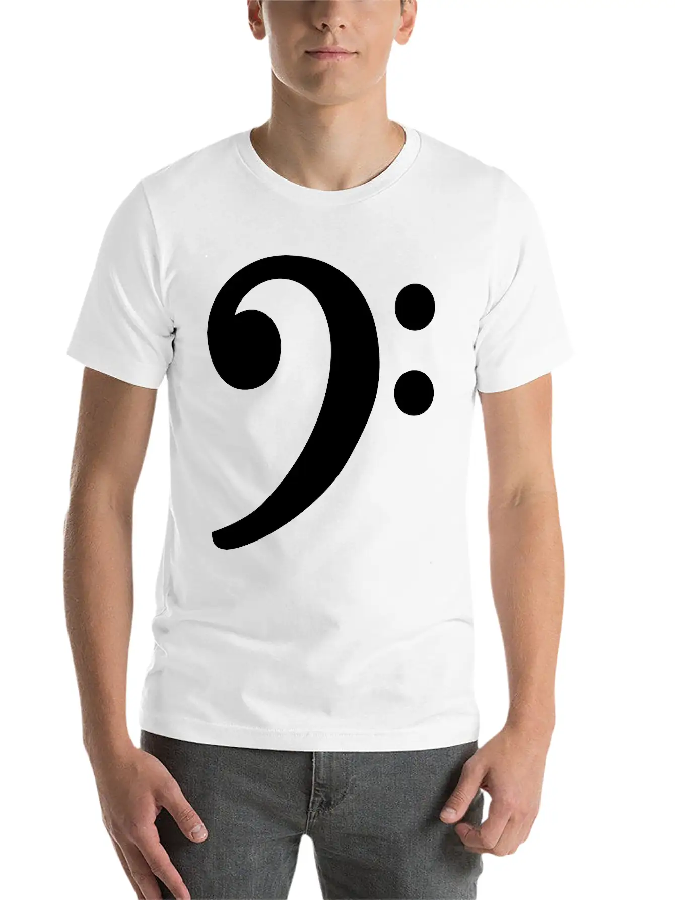 Bass Clef Unisex Casual T-Shirt – Clean Design For Daily Comfort