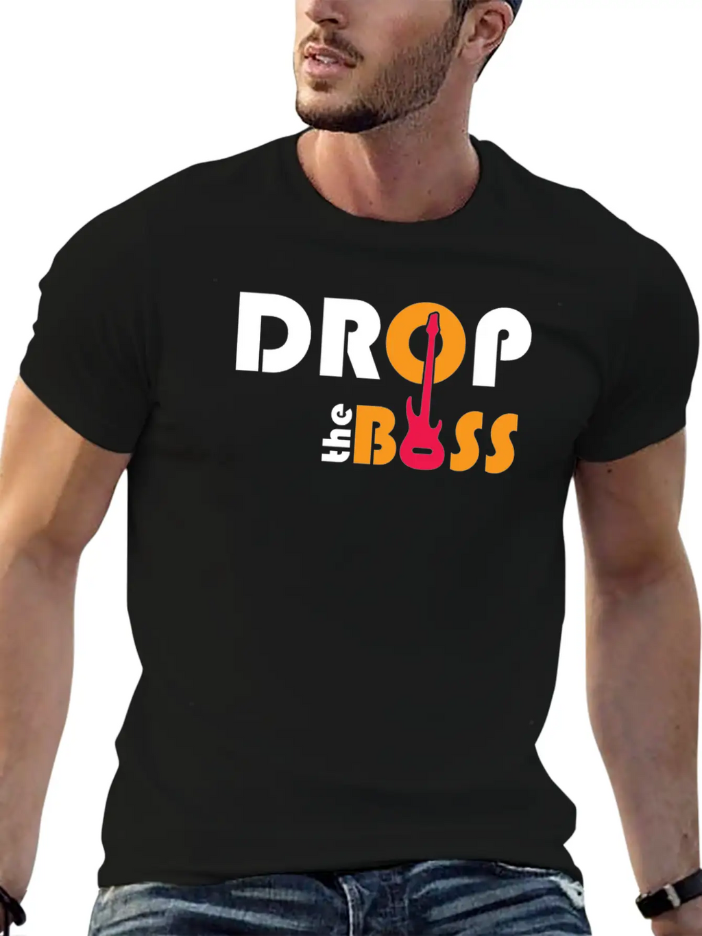 Bass - Drop The Bass Unisex Short Sleeve Soft Cotton T-Shirt – Casual Everyday Wear