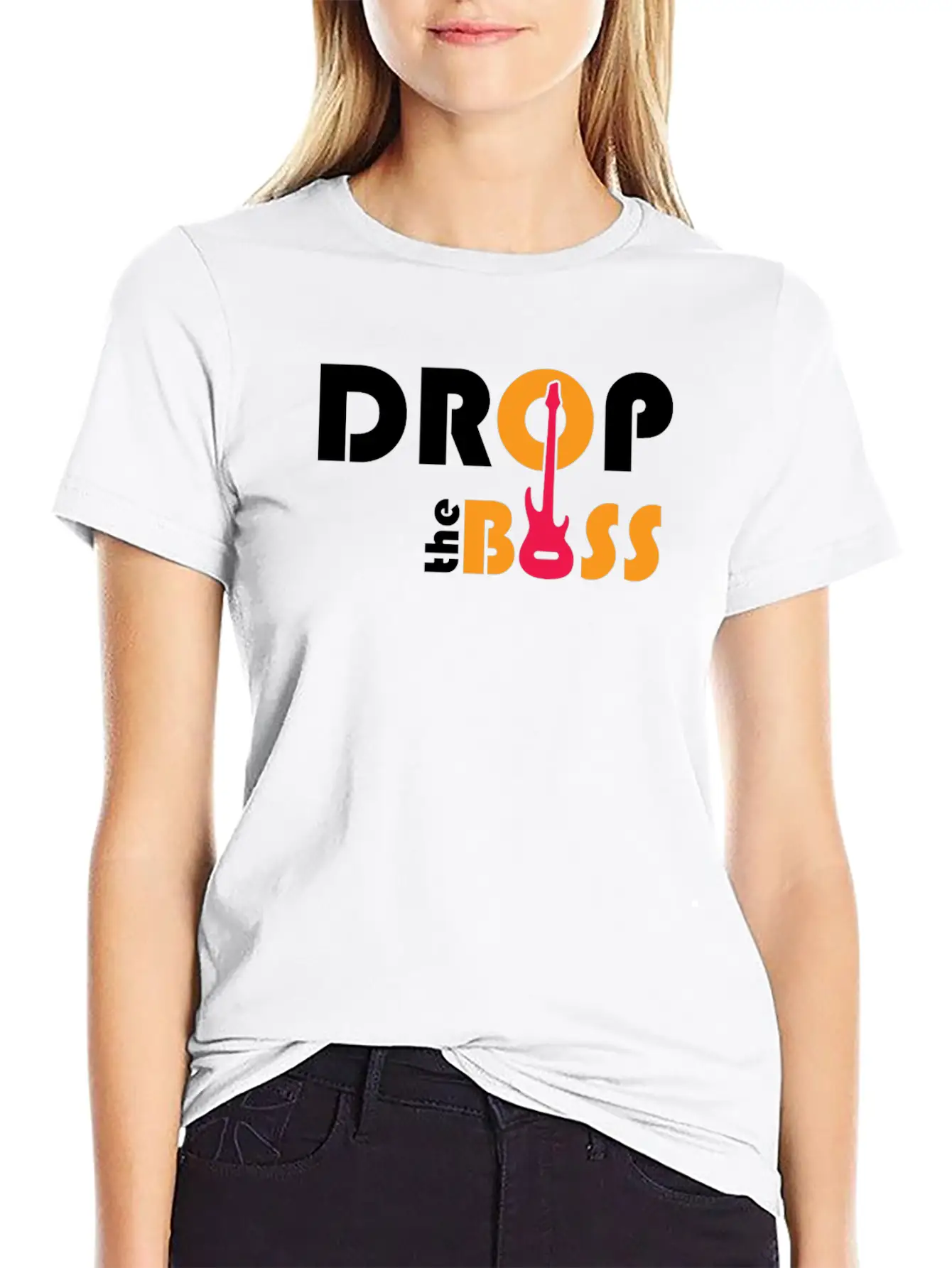 Bass - Drop The Bass Unisex Short Sleeve Soft Cotton T-Shirt – Casual Everyday Wear
