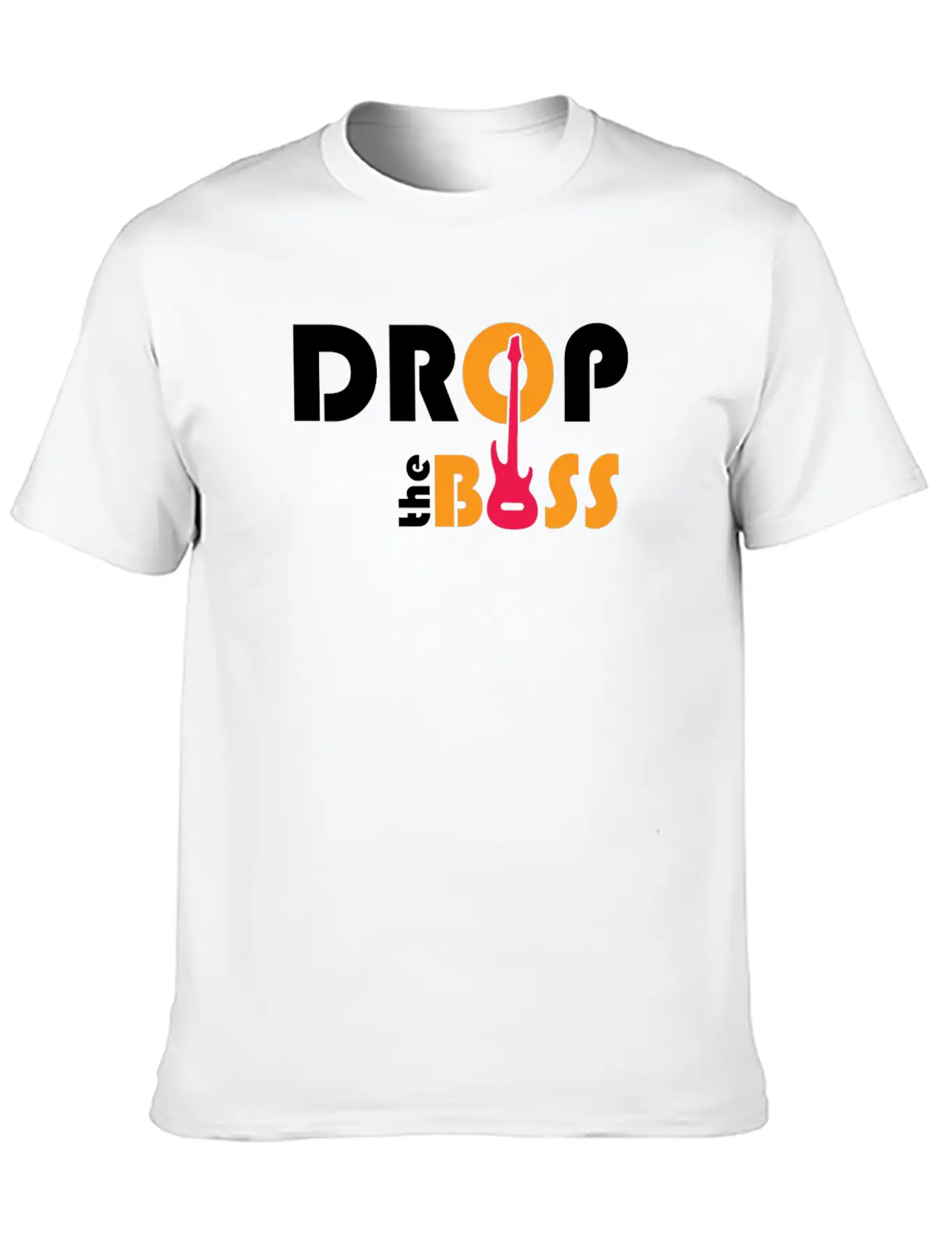 Bass - Drop The Bass Unisex Short Sleeve Soft Cotton T-Shirt – Casual Everyday Wear