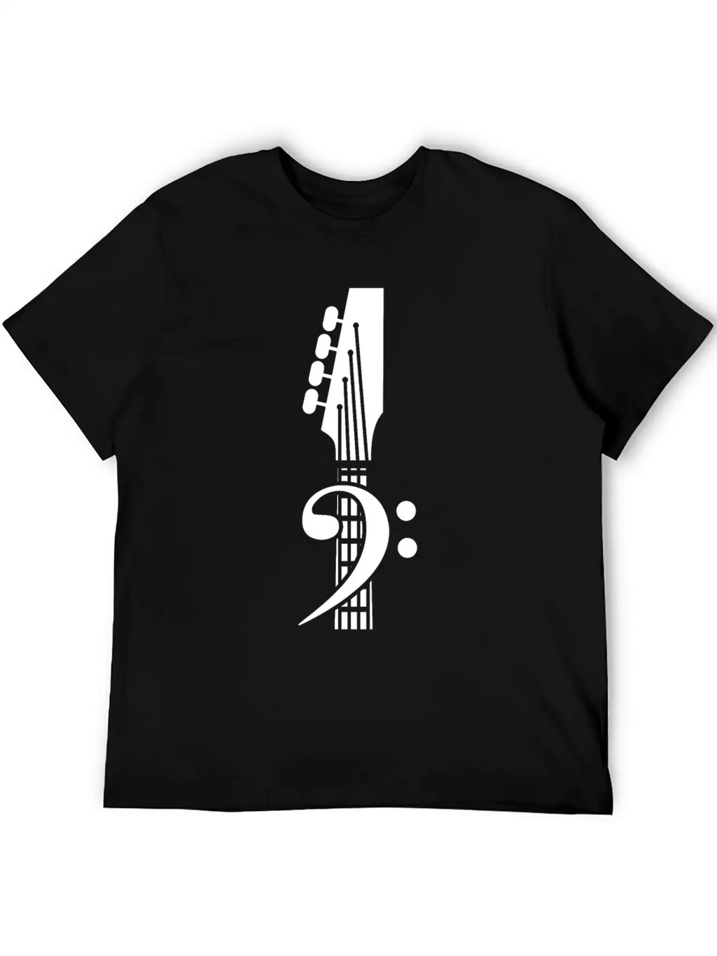 Bass Guitar Clef Unisex Casual T-Shirt – Clean Design For Daily Comfort