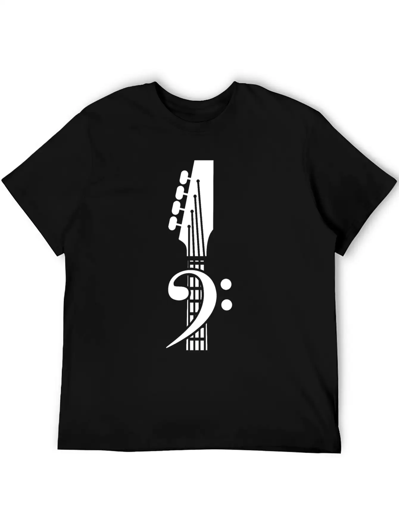 Bass Guitar Clef Unisex Casual T-Shirt – Clean Design For Daily Comfort