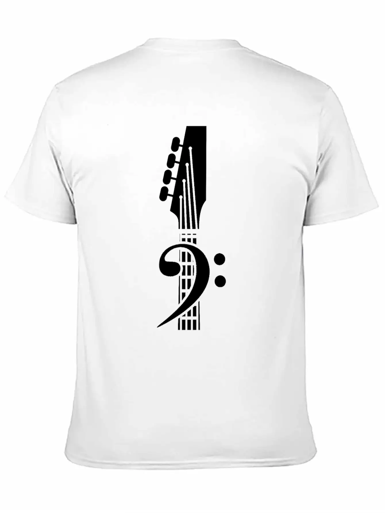 Bass Guitar Clef Unisex Casual T-Shirt – Clean Design For Daily Comfort