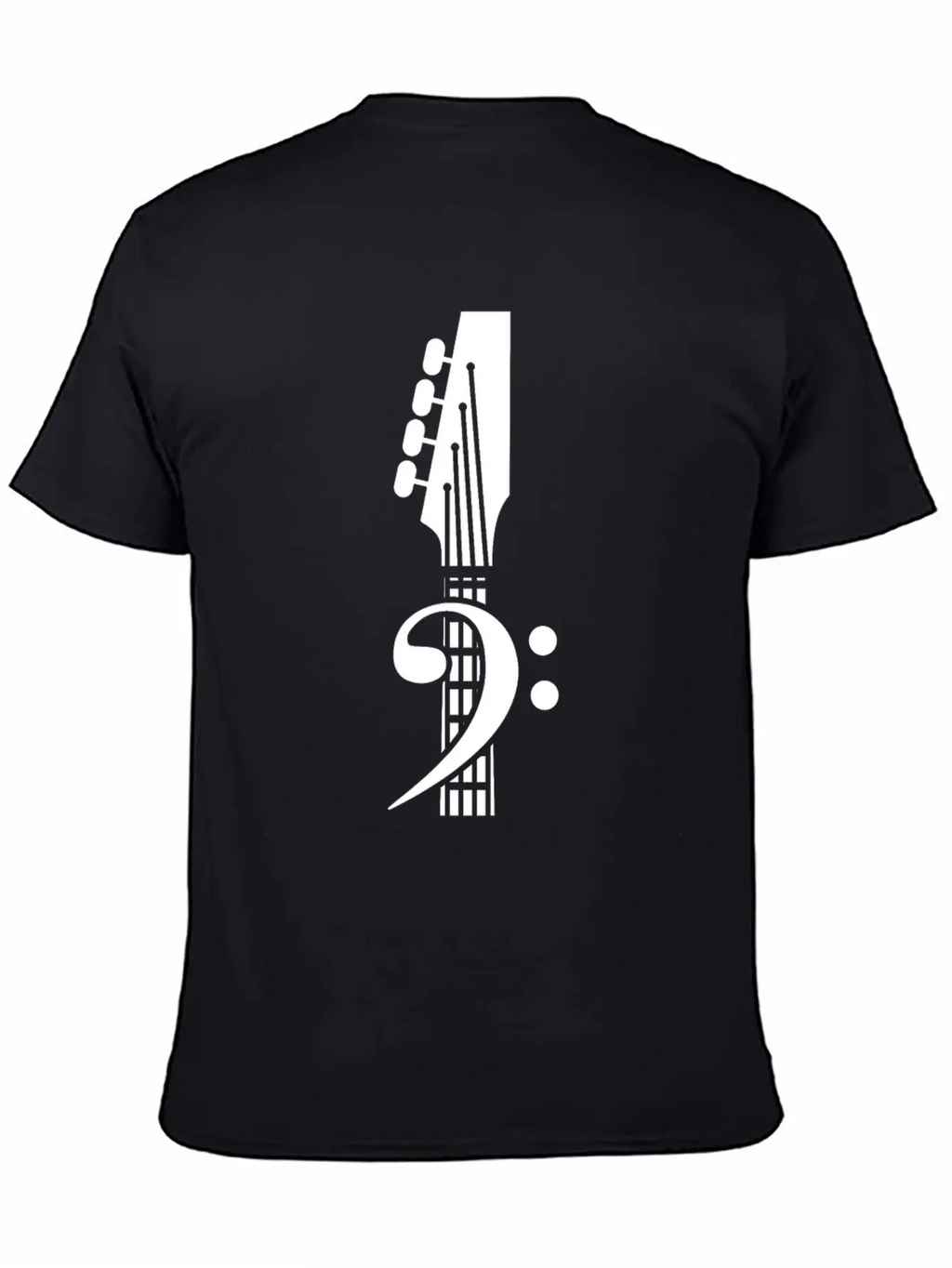 Bass Guitar Clef Unisex Casual T-Shirt – Clean Design For Daily Comfort