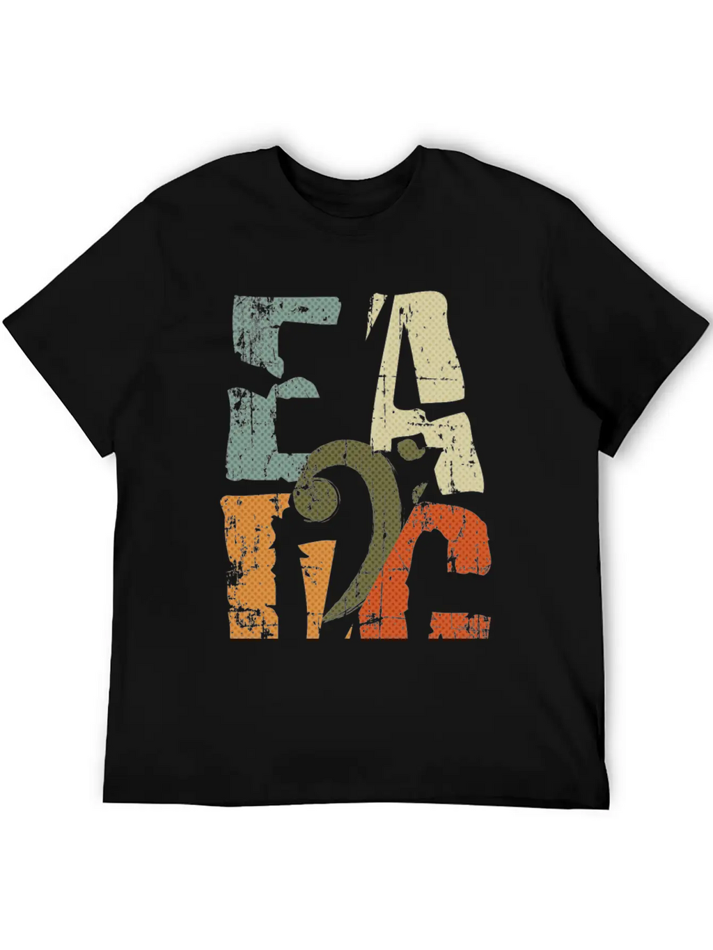 Bass Guitar Player EADG Bass Clef Gift For Bassist Unisex Casual T-Shirt – Clean Design For Daily Comfort