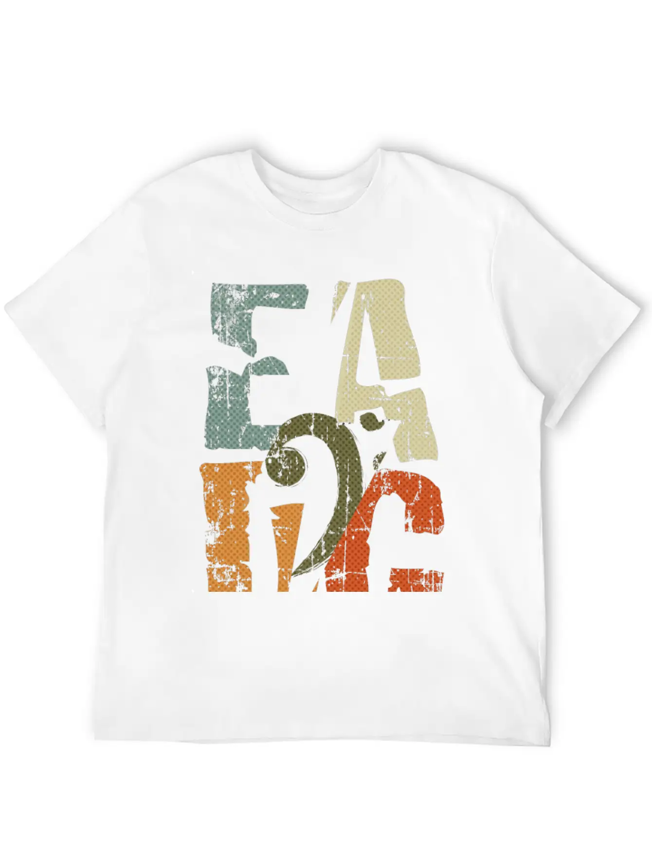 Bass Guitar Player EADG Bass Clef Gift For Bassist Unisex Casual T-Shirt – Clean Design For Daily Comfort