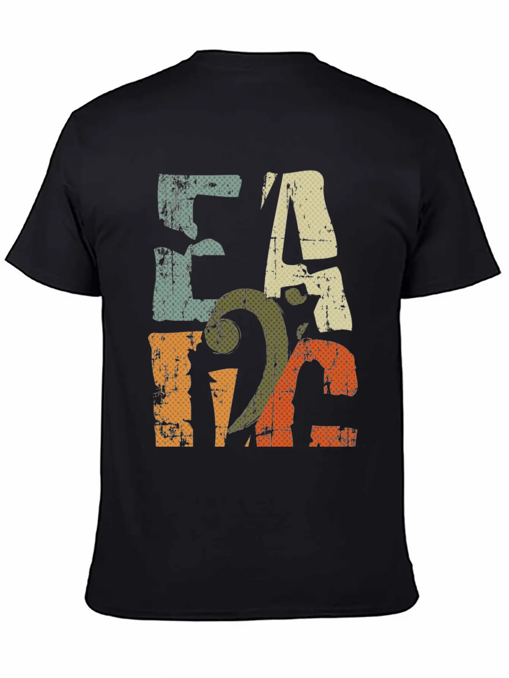 Bass Guitar Player EADG Bass Clef Gift For Bassist Unisex Casual T-Shirt – Clean Design For Daily Comfort