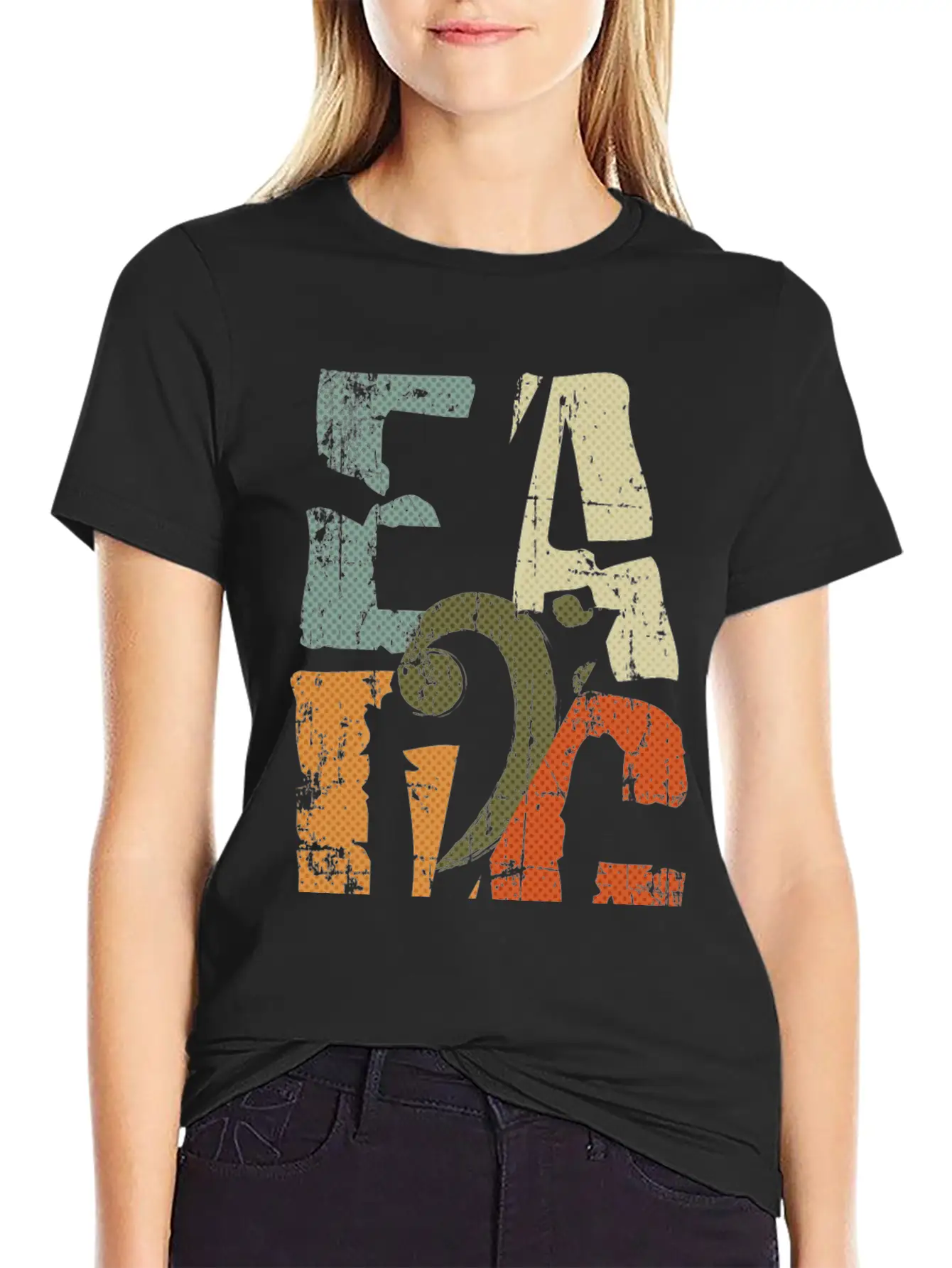 Bass Guitar Player EADG Bass Clef Gift For Bassist Unisex Casual T-Shirt – Clean Design For Daily Comfort