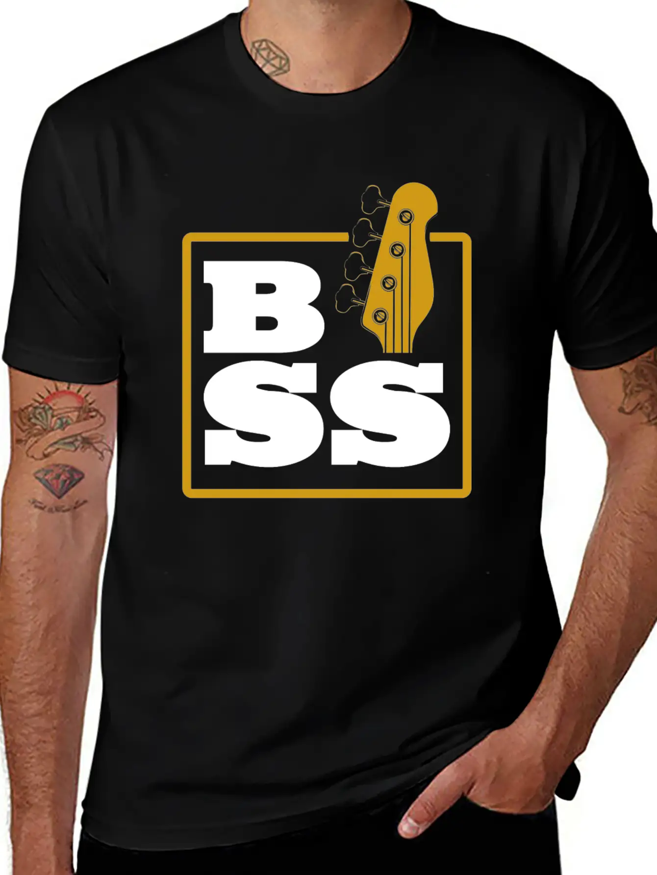 Bass Guitar Stylish Everyday T-Shirt – Unisex Basic Cotton Tee