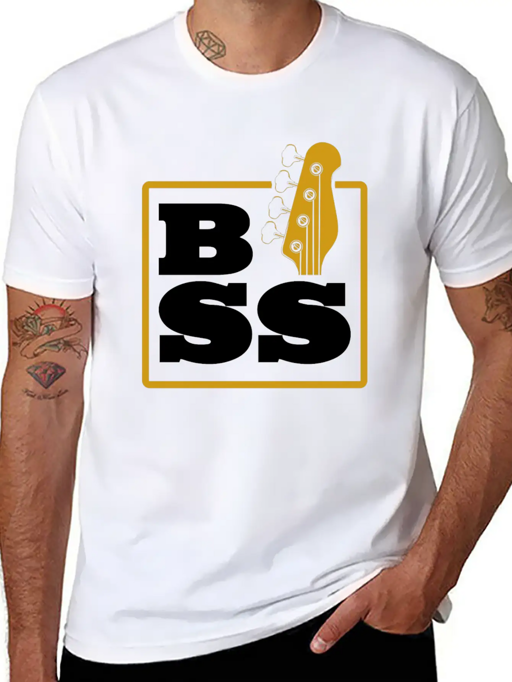 Bass Guitar Stylish Everyday T-Shirt – Unisex Basic Cotton Tee
