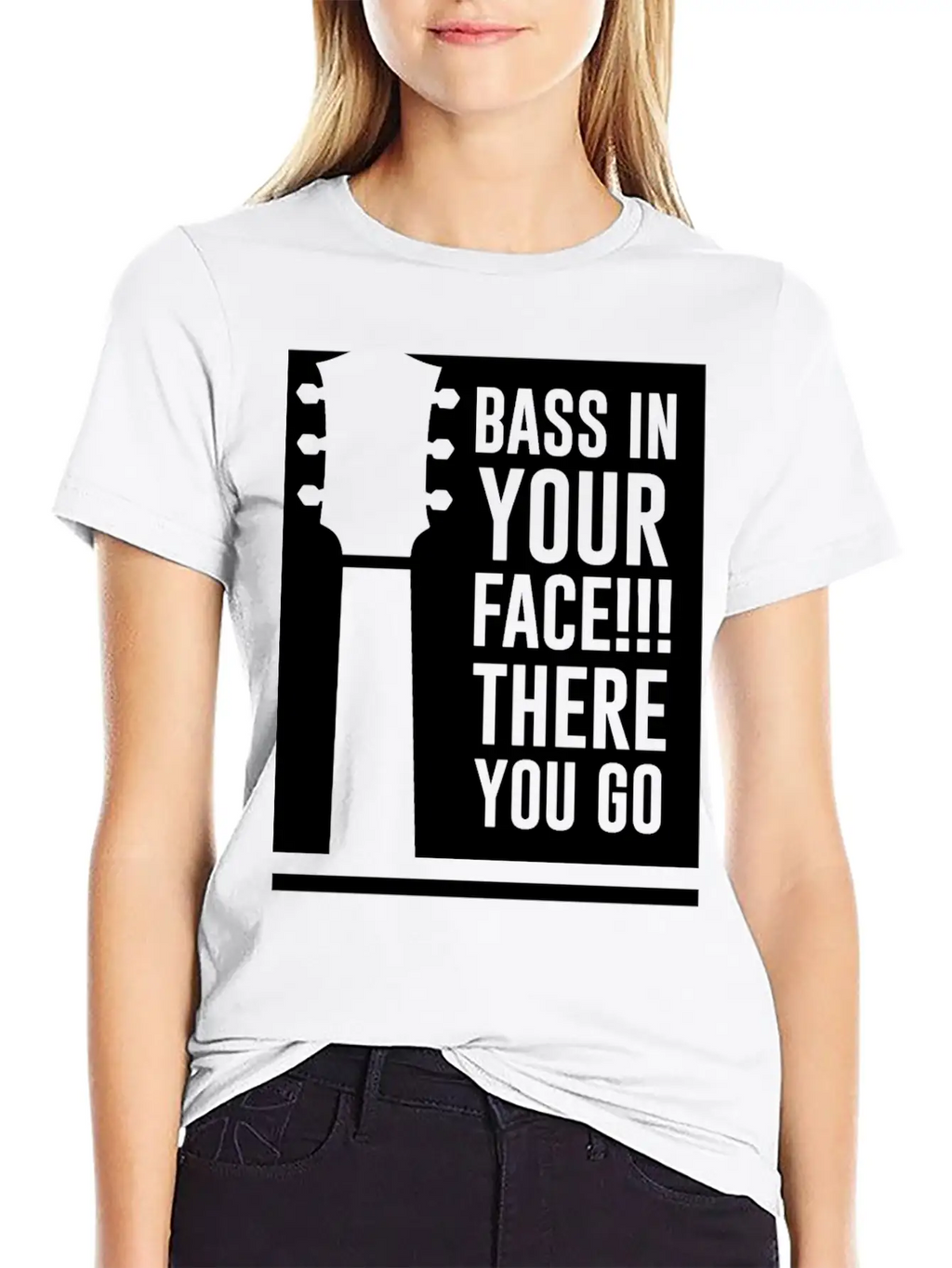 Bass In Your Face Unisex Casual T-Shirt – Clean Design For Daily Comfort