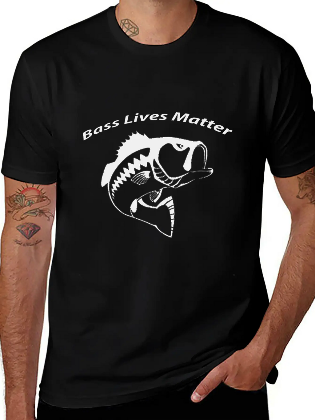 Bass Lives Matter Unisex Short Sleeve Soft Cotton T-Shirt – Casual Everyday Wear