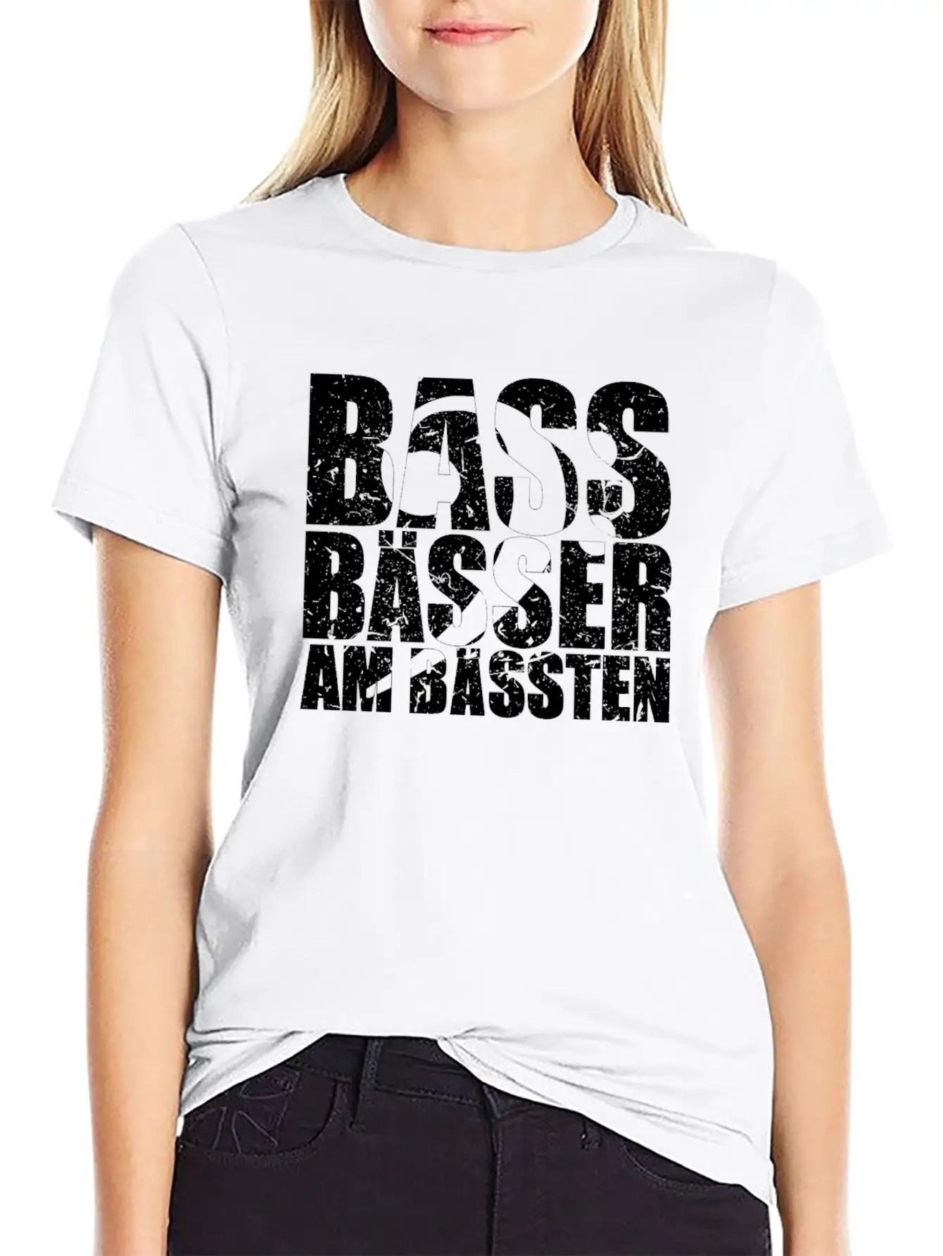 Bass Player Gift BASS BÄSSER AM BÄSSTEN Bassist Essential Cotton Tee For Daily Outfits – Unisex Style
