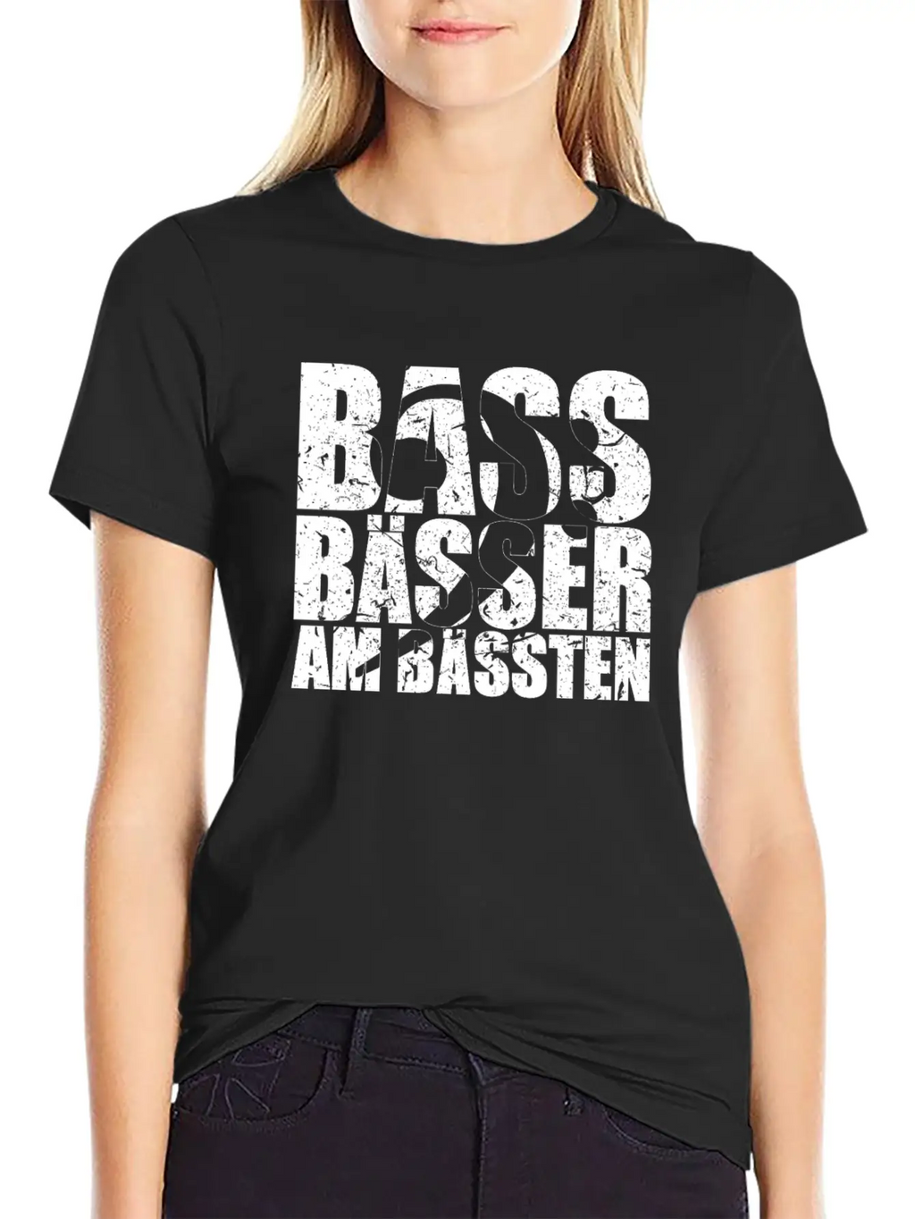 Bass Player Gift BASS BÄSSER AM BÄSSTEN Bassist Essential Cotton Tee For Daily Outfits – Unisex Style