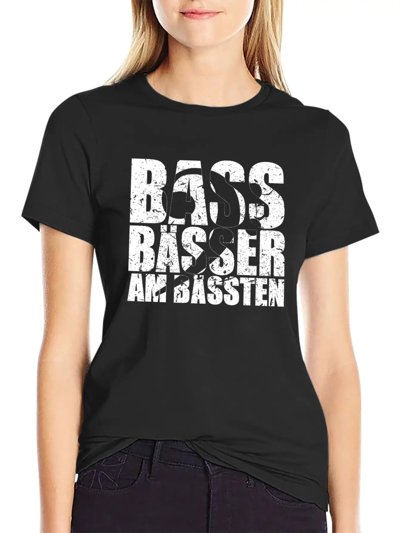 Bass Player Gift BASS BÄSSER AM BÄSSTEN Bassist Essential Cotton Tee For Daily Outfits – Unisex Style