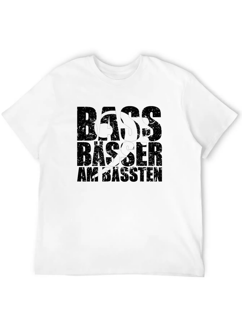 Bass Player Gift BASS BÄSSER AM BÄSSTEN Bassist Essential Cotton Tee For Daily Outfits – Unisex Style