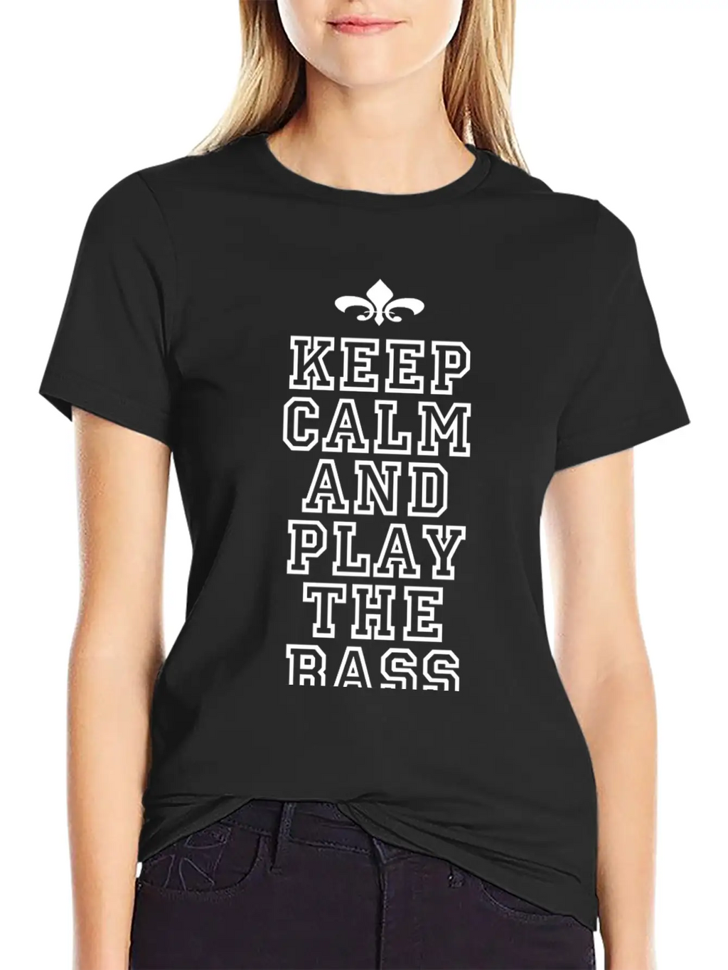 Bass Player Gift Keep Calm And Play The Bass Essential Cotton Tee For Daily Outfits – Unisex Style