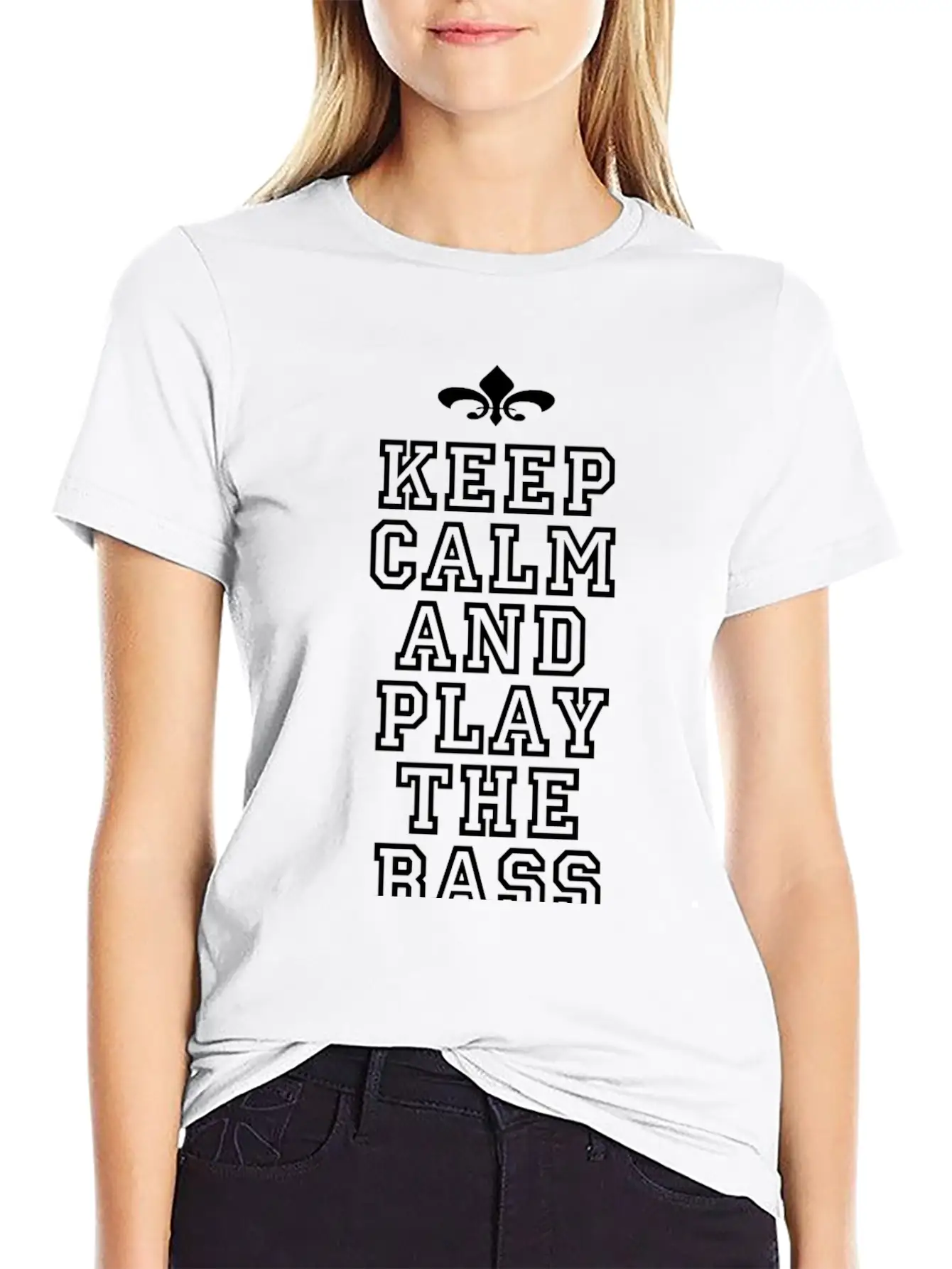 Bass Player Gift Keep Calm And Play The Bass Essential Cotton Tee For Daily Outfits – Unisex Style