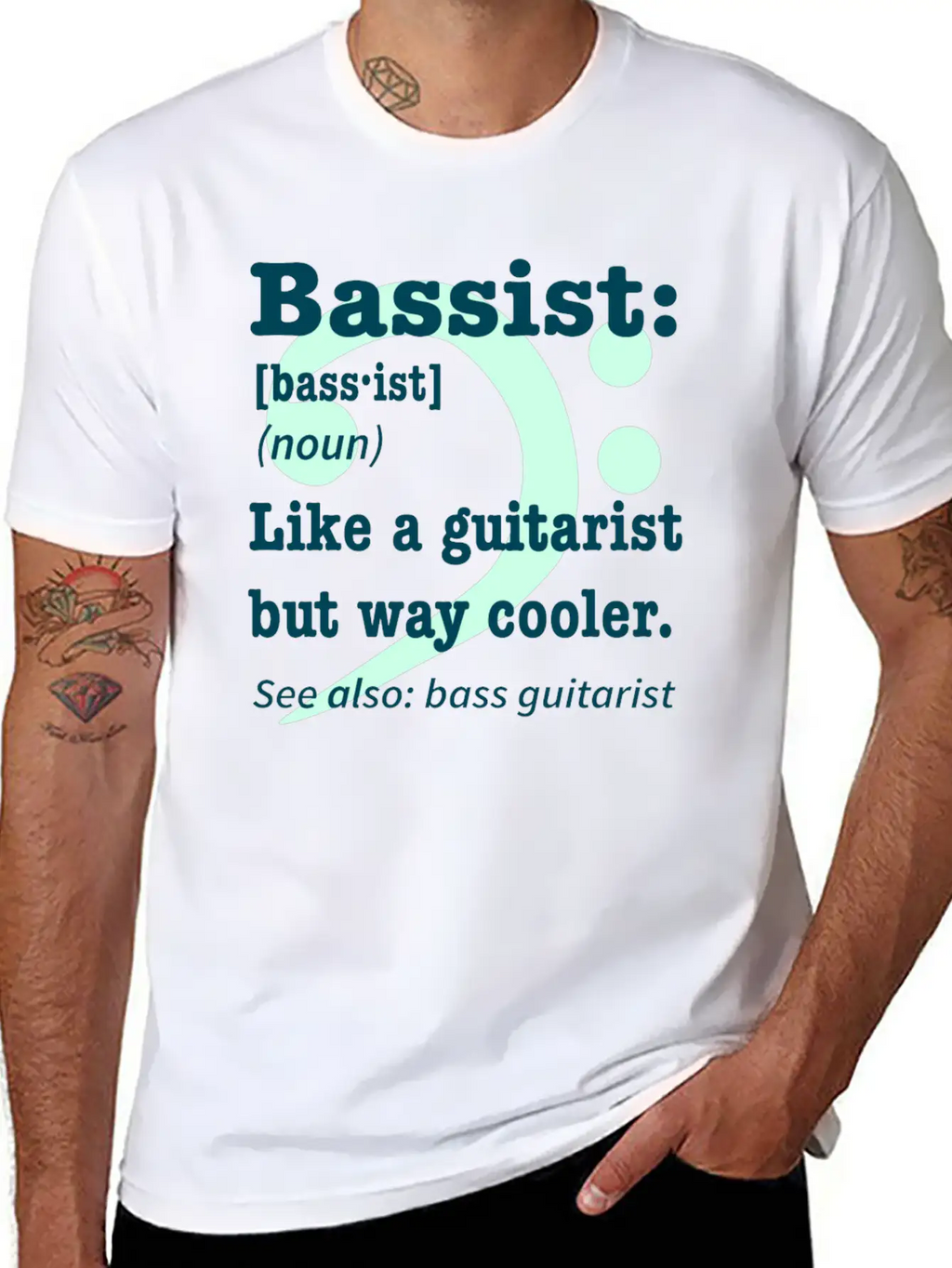 Bass Player Guitar Gift Music Rock Saying Unisex Casual T-Shirt – Clean Design For Daily Comfort