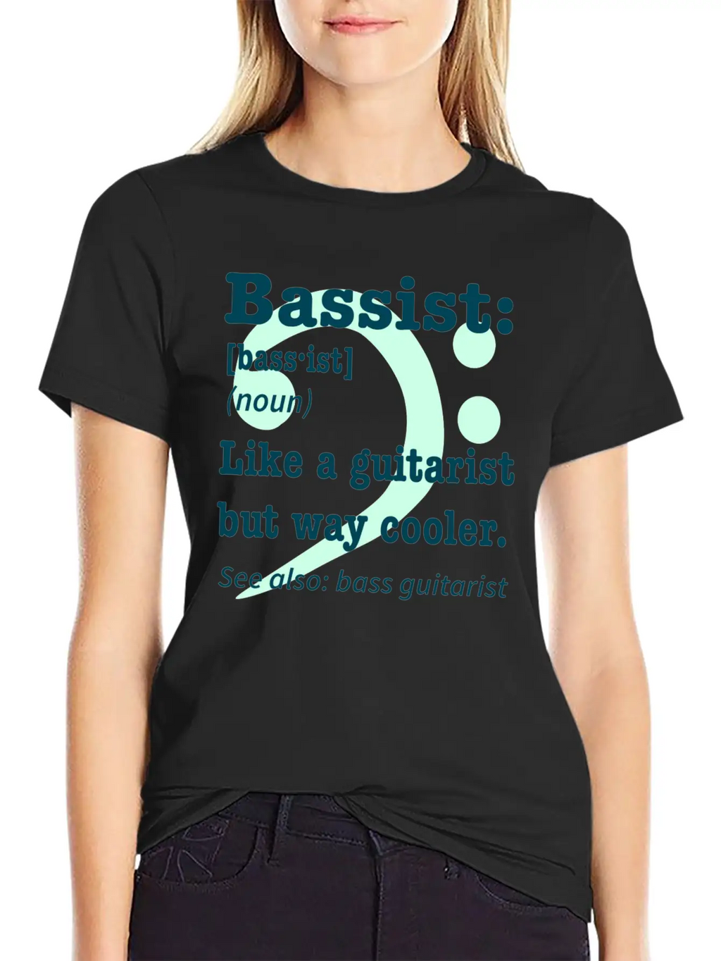 Bass Player Guitar Gift Music Rock Saying Unisex Casual T-Shirt – Clean Design For Daily Comfort